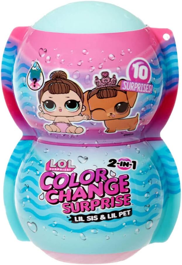 L.O.L. Surprise! Me & My Lil Sis & Lil Pet Color Change Surprise™ with 10 Surprises - Great Gift for Kids Ages 4+