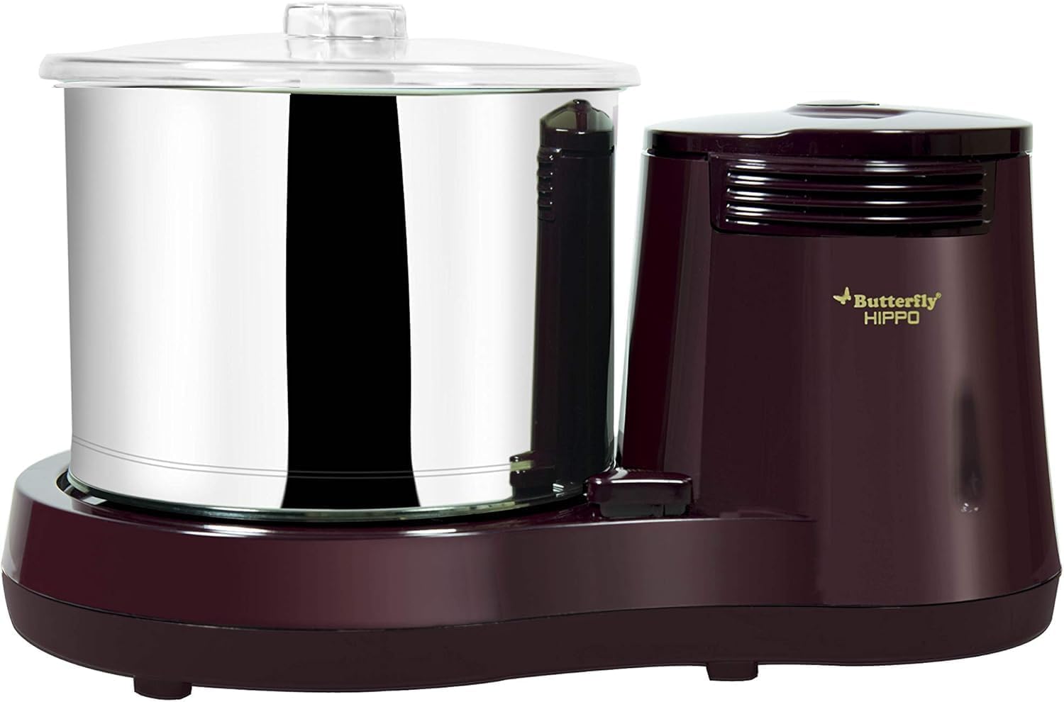 Butterflyi Hippo Table Top Wet Grinder, 2 L (Cherry)