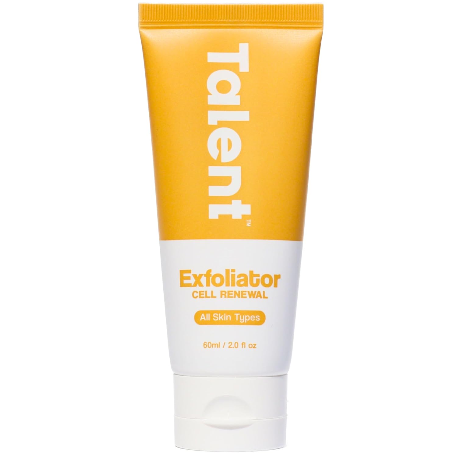 TALENT Men’s Cell Renewal Exfoliator, Fragrance-free, Volcanic Rock Face Wash Removes Dead Skin & Impurities, Sensitive Skin, All Skin Types, EWG Verified, Vegan and Cruelty-free, 2.0 fl oz