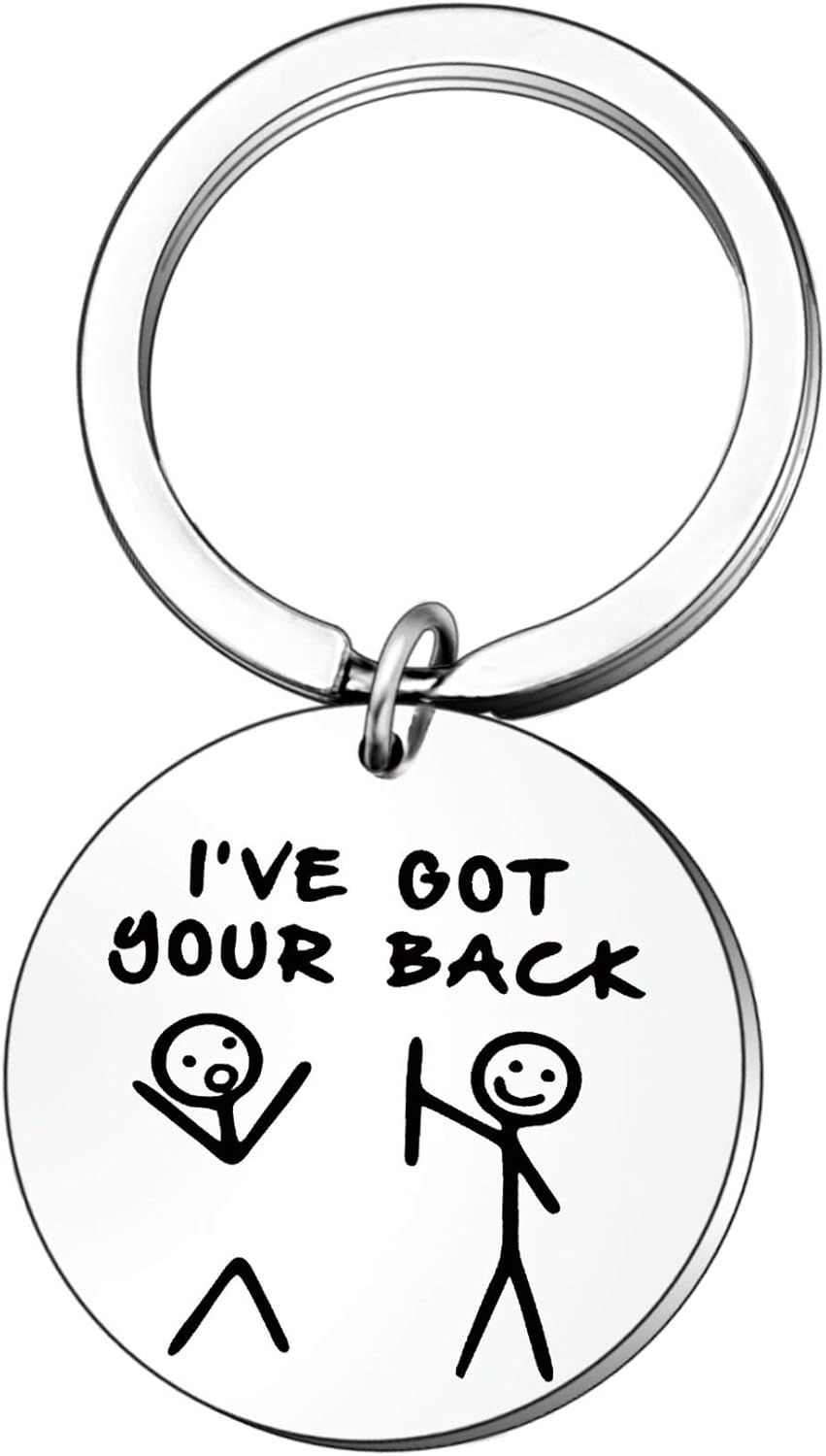 JETTOP Funny Keyring Best Friends Gifts for Women Men Birthday Christmas Graduation Gifts for Friendship Female (I’ve got Your Back)