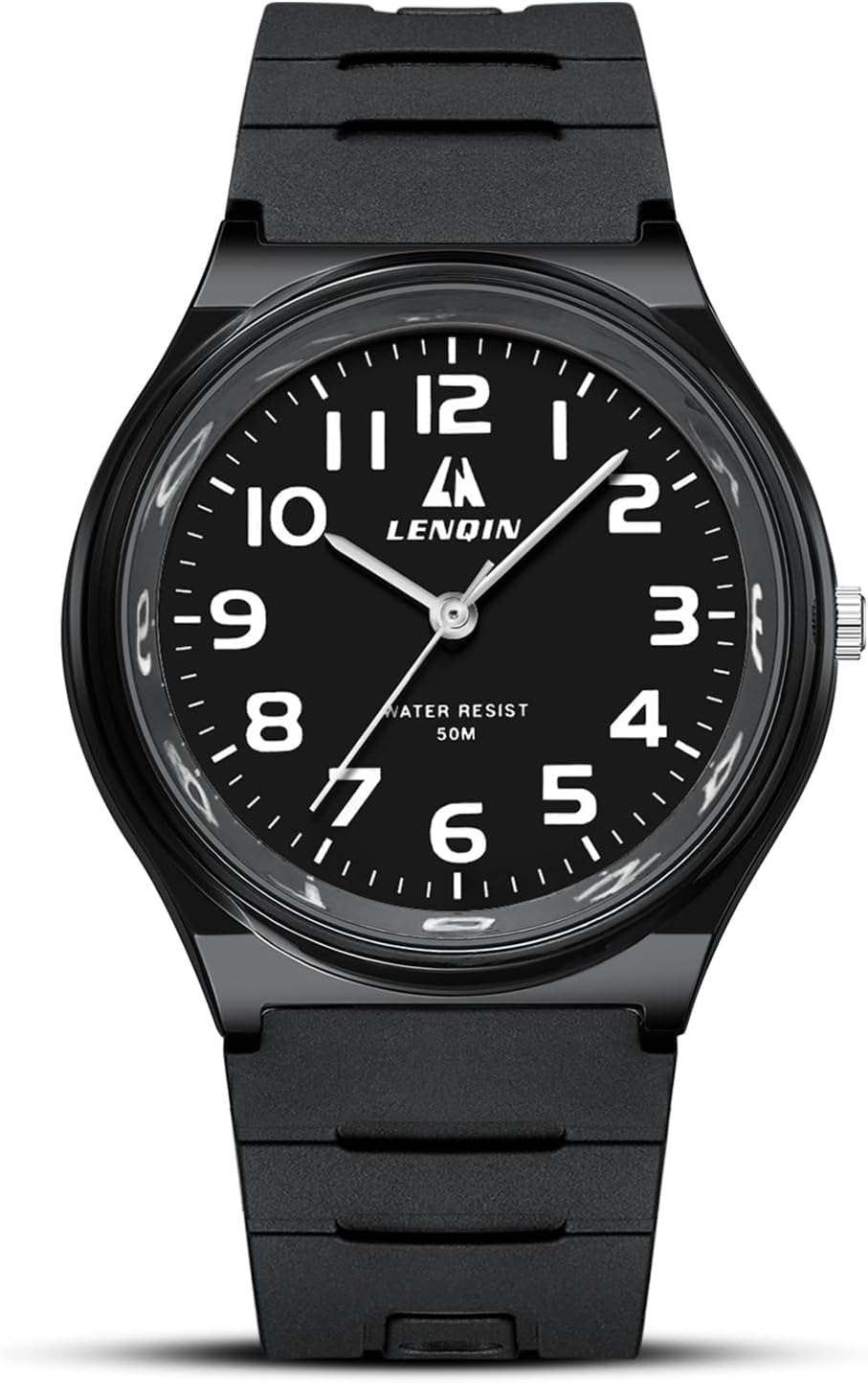 LN LENQIN Mens Watches Analog Quartz Watches Men 30M Waterproof Fashion Casual Man Designer Watches for Men Silicone Band Unisex Watch