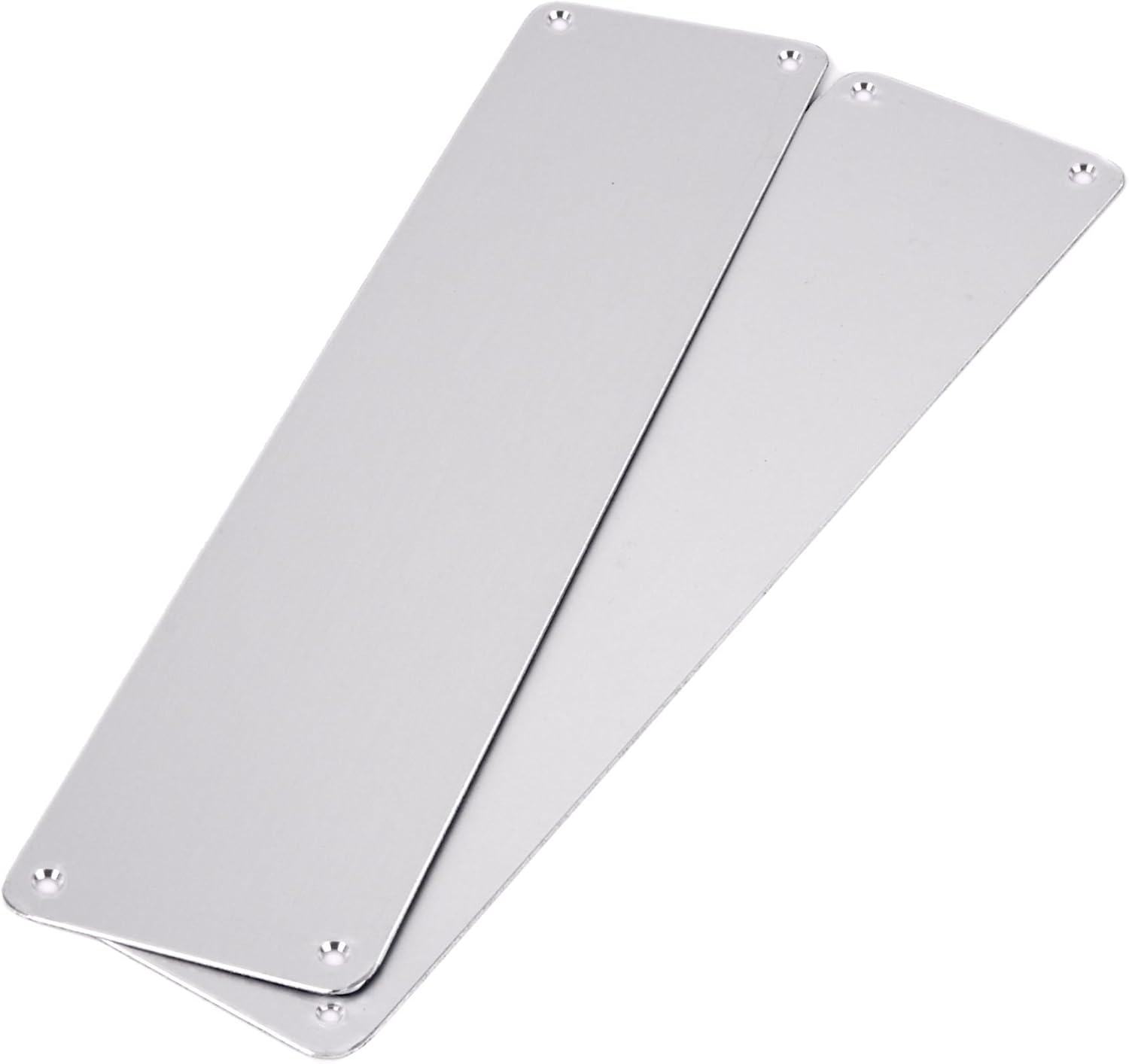 Set of 2 12" Satin Aaluminium Door Finger Push Plates