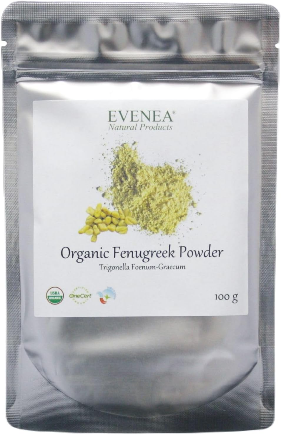 Organic Fenugreek Powder for Hair and Skin - Nutrition, Regeneration (100g)