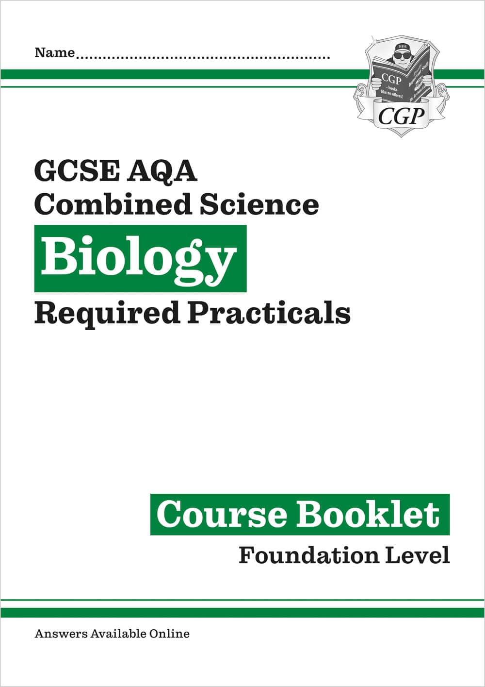 New GCSE Combined Science Biology AQA Required Practicals Course Booklet - Foundation (CGP AQA GCSE Combined Science)