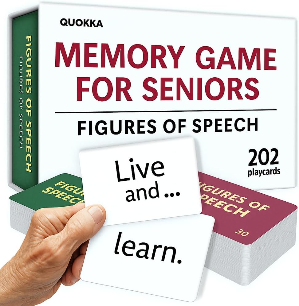 Quokka Dedicated Deck Card Game Figures of Speech - Memory Card Games for Seniors Activities for Dementia Patients