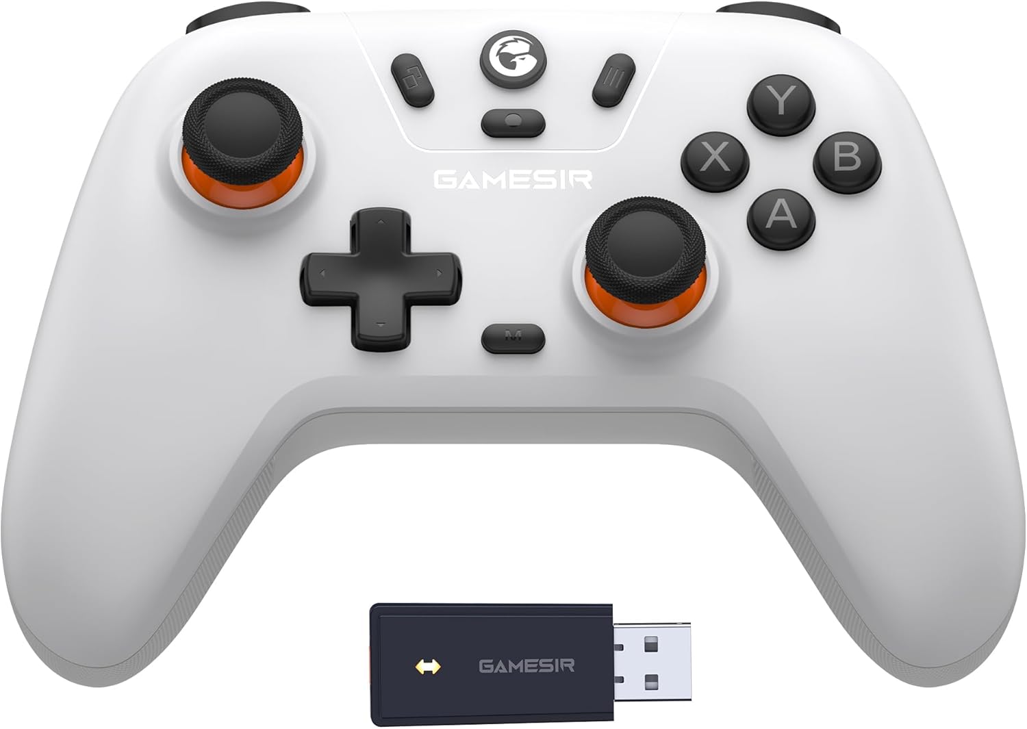 GameSir Nova Lite 2.4g Wireless Controller for Windows PC, iPhone, Android, Switch & Steam Deck, Bluetooth Controller Gamepad with Hall Effect Trigger,Turbo,Rumble Vibration(Nova Lite White)