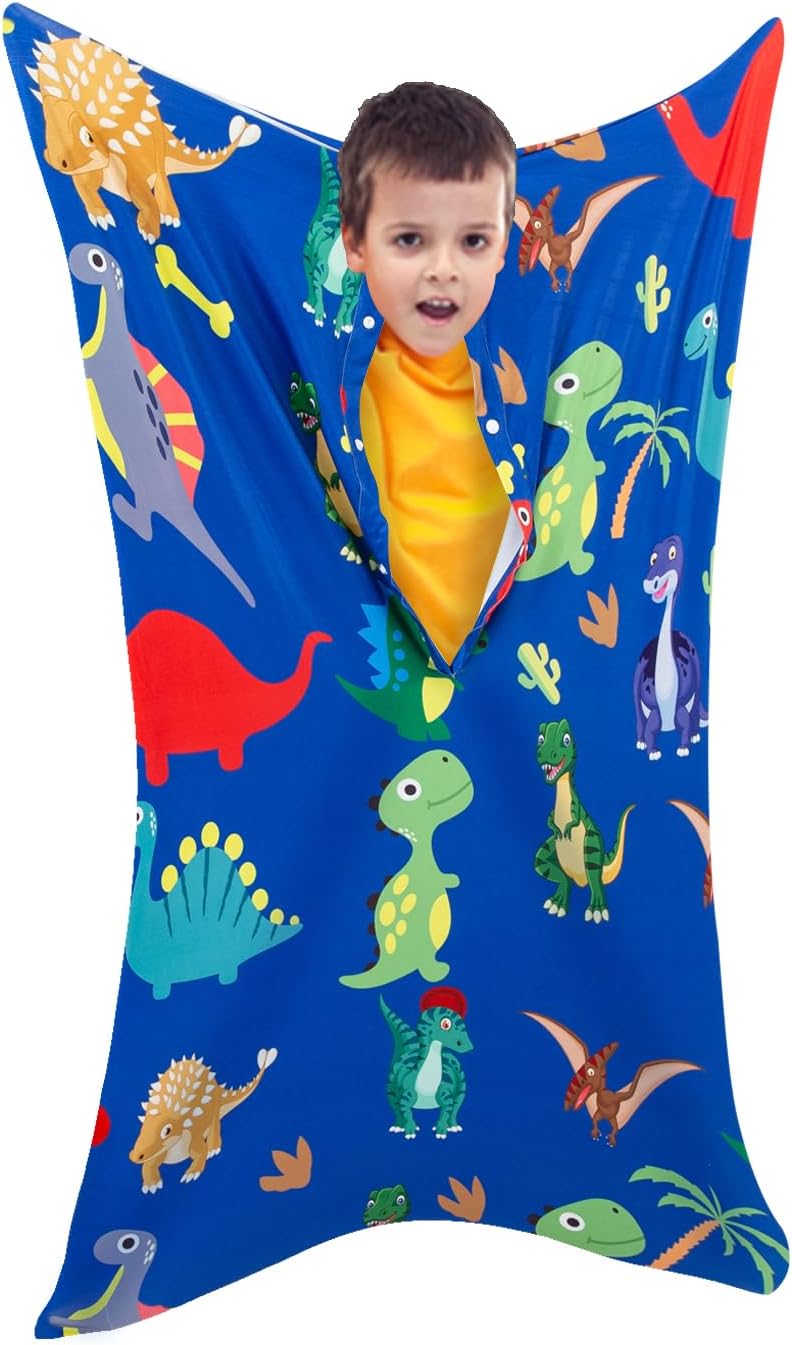 Sensory Body Sock for Kids, Full Body Sock Wrap for Autistic Children to Relieve Stress, Relaxing Sensory Sack for Kids Sensory Processing Disorder for Kids 6-9