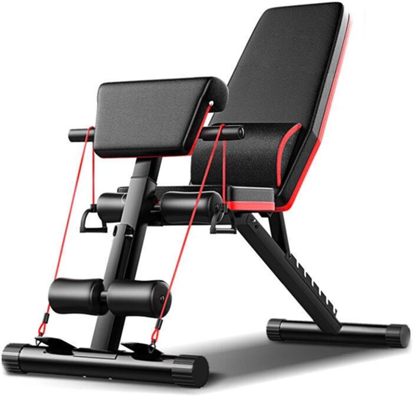 Home Gym Bench Adjustable Weight Bench 7-Position Training Bench with 160kg Load Capacity, Foldable Design & Sponge Cushion Heavy-Duty Exercise Bench for Home Gym
