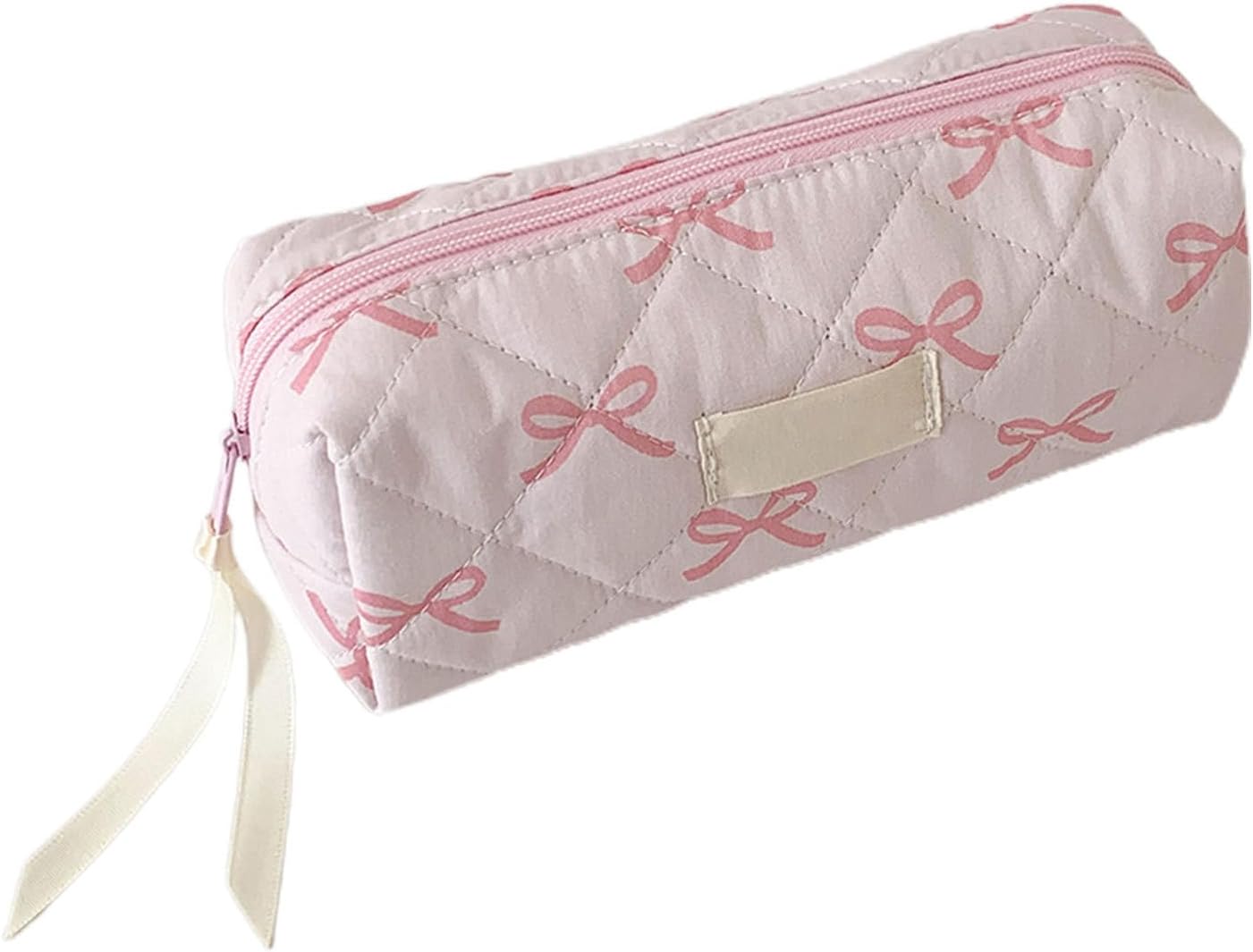 Bow Pencil Cases Stationery Pouch, Bow Makeup Bag with Zipper, Student Stationery Storage Bag, Portable Multifunctional Pencil Pouch for Travel Home School Studio Stationerys Toiletries Makeups Kids