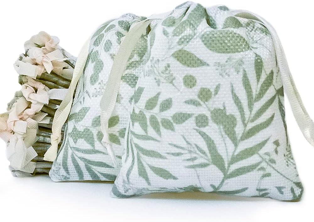Sweet Baby Co. Small Party Favor Bags Drawstring 25 Pieces Little Gift Treat Goodie Goody Bag for Birthday Bridal Wedding Baby Shower Jewelry Potpourri Candy Kids Bulk Mini Sachet Pouch Packaging
