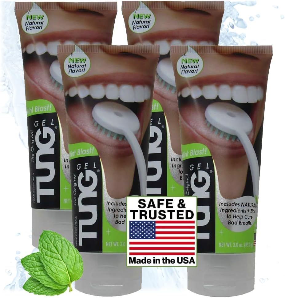 Tung Fresh Mint Tongue Cleaner Gel - Pack of 4