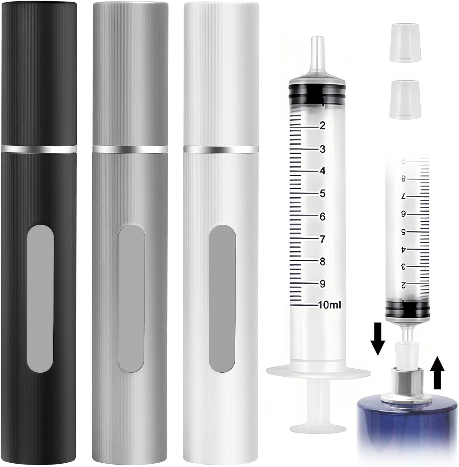 3PCS Perfume Atomiser 8ml, Small Aftershave Spray Bottle for Trip