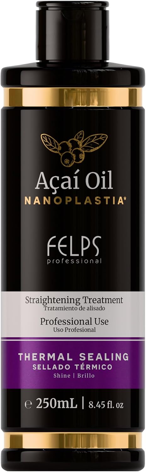 Felps Omega Zero Black Nanoplastia Professional Smoothing Hair Treatment - 250ml/8.45oz