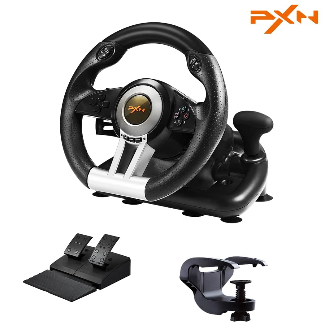 PXN Steering Wheel V3II 180° PC Gaming Racing Wheel Driving Wheel
