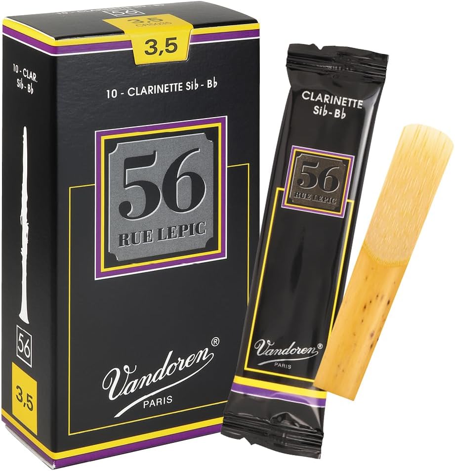 Vandoren CR5035 Bb Clarinet 56 Rue Lepic Reeds Strength 3.5; Box of 10