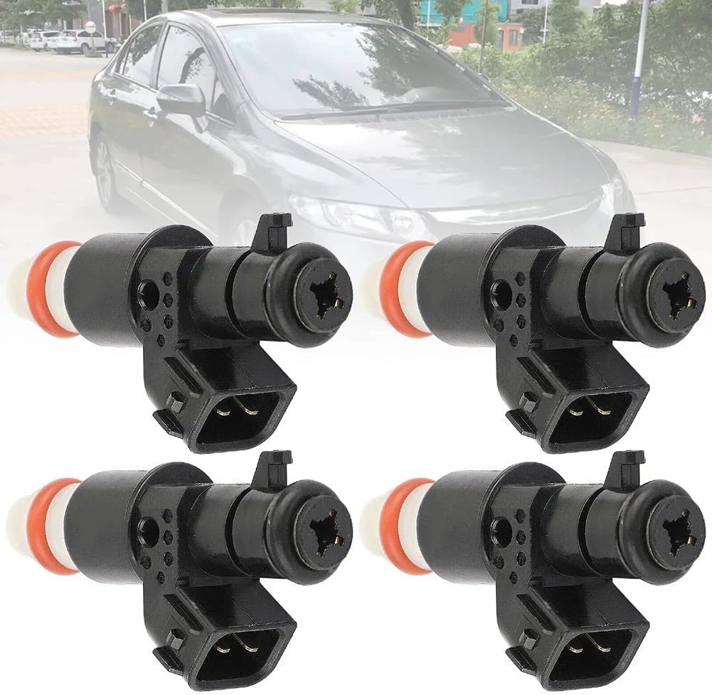 4Pcs Fuel Injector Nozzles, 16450-RNA-A01 Fuel Injector Replacement Compatible for Honda for City 2010-2013 for Civic 2006-2011 for Fit 2009-2013