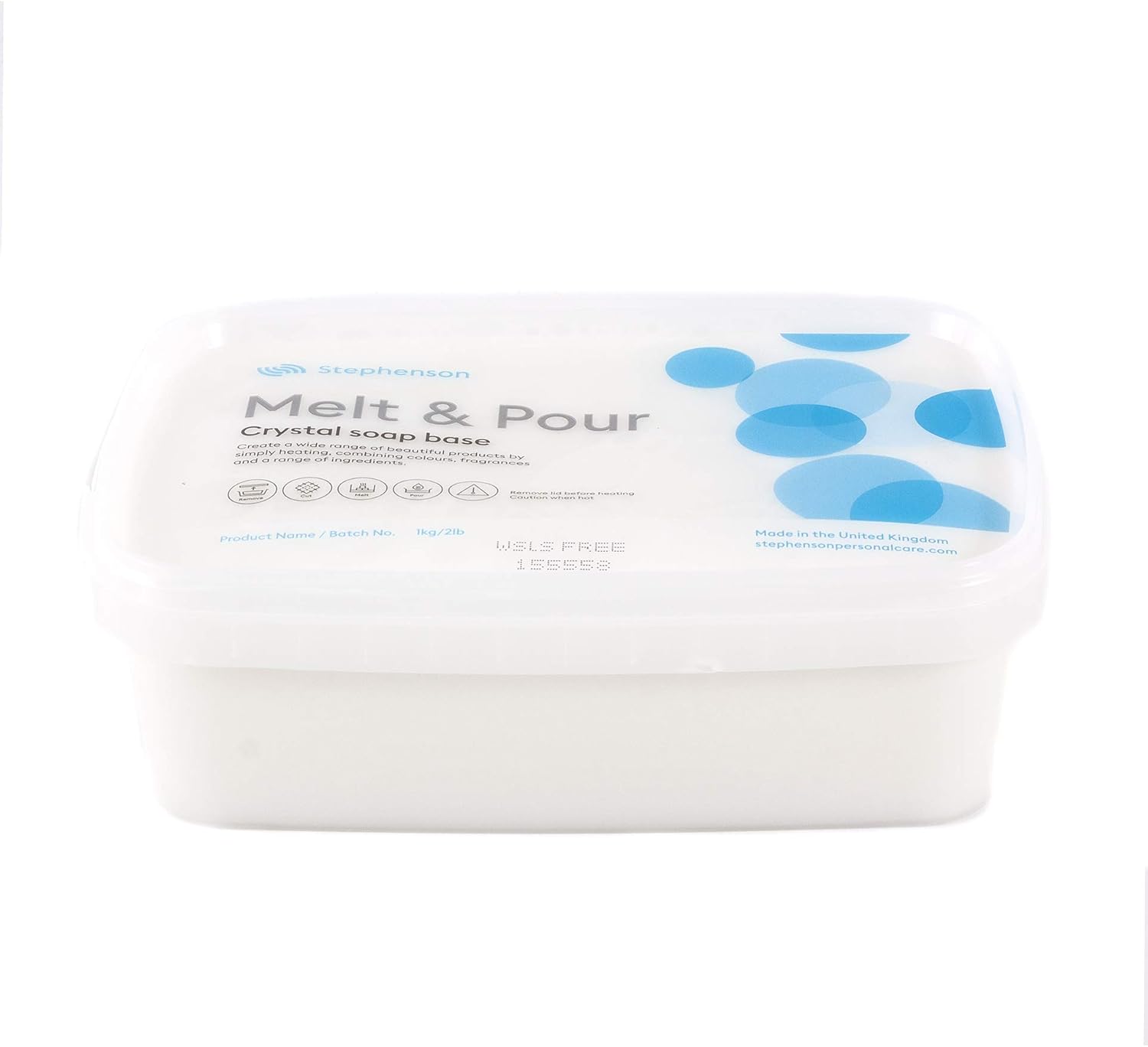 Stephenson Melt and Pour Soap Base White SLS FREE - 5Kg