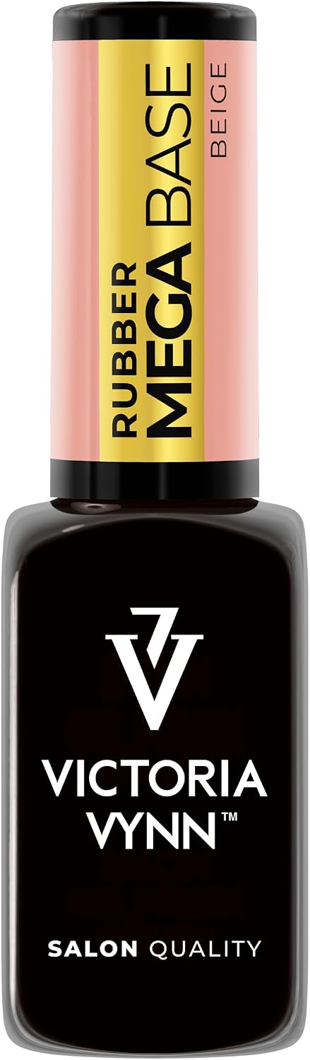 Victoria Vynn Rubber Mega Base Beige 8 ml – Self-Levelling Soak-Off UV/LED Gel Polish Base Coat