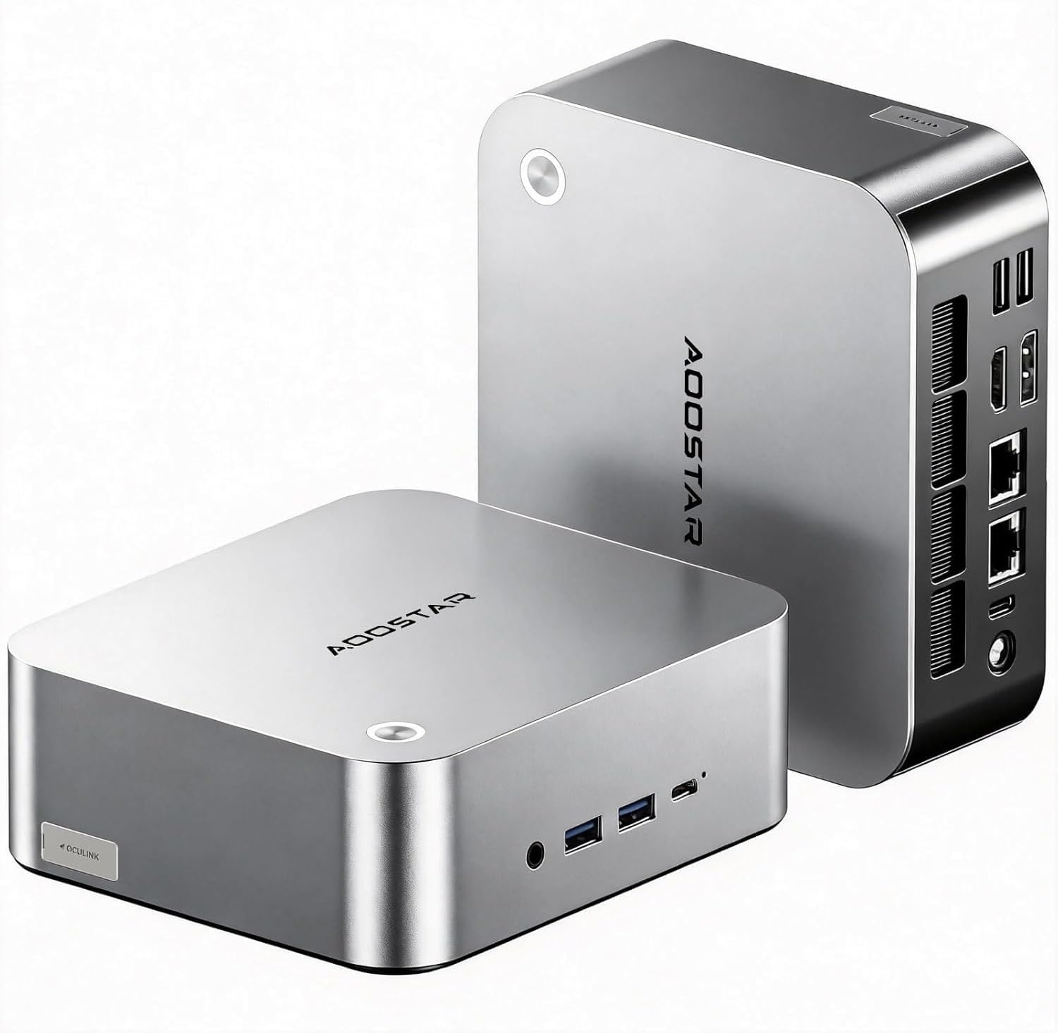 AOOSTAR MACO Mini PC, AMD Ryzen 7 H255 24GB DDR5 RAM 1TB PCIe4.0 SSD Mini Computer(8C/16T, up to 4.9GHz), Radeon 780M Graphics, Mini Desktop Computer with OCuLink/USB4/HDMI2.1/WiFi6/Dual 2.5G LAN