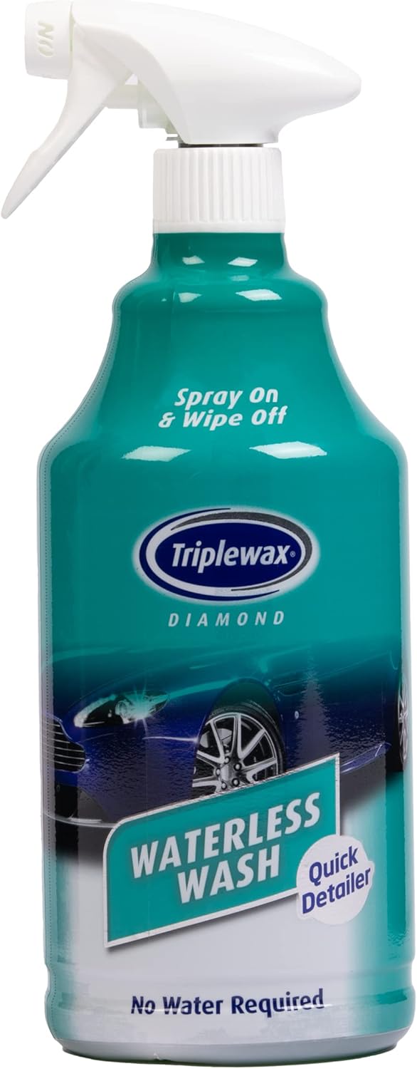 Waterless Wash – No-Rinse Car Cleaner for Instant Shine and Dirt Removal, 34 fl oz