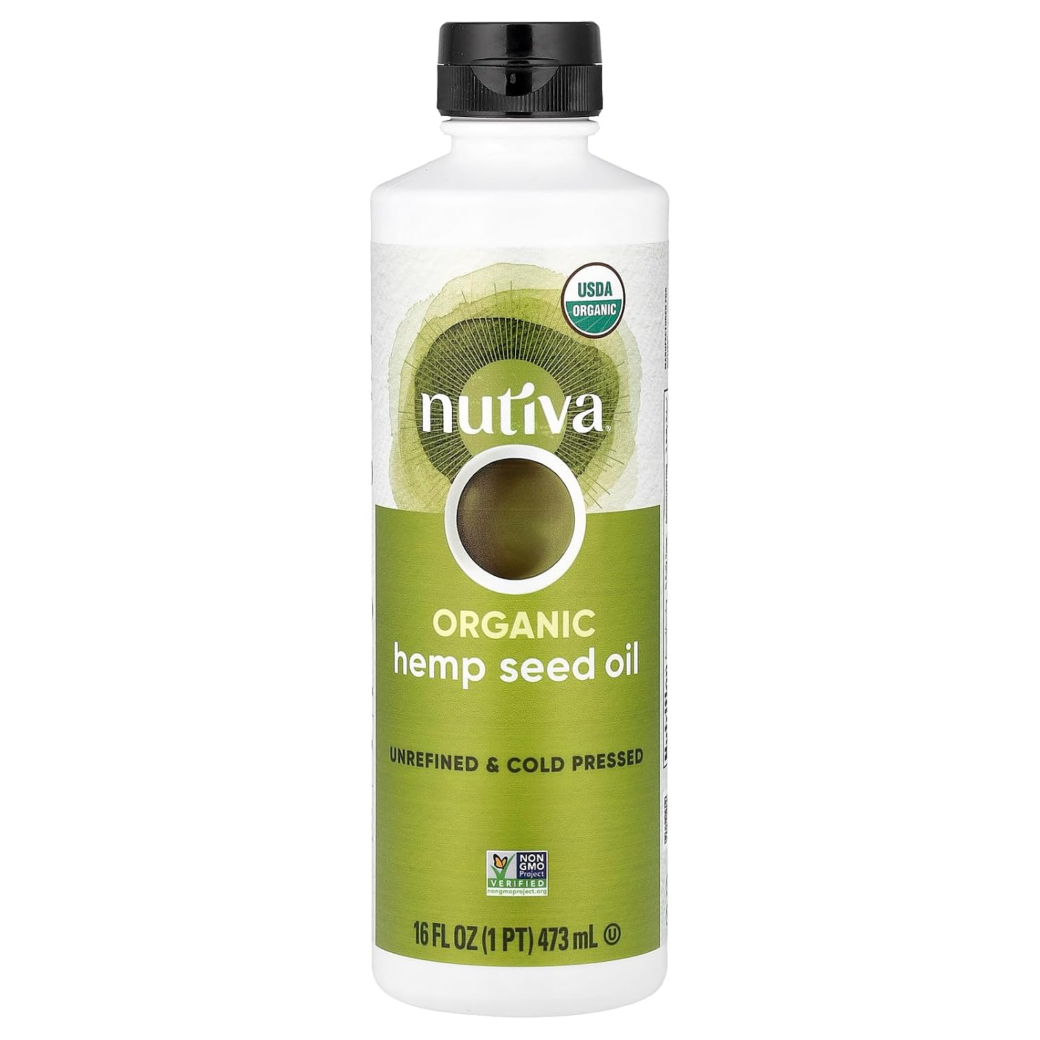 Nutiva Organic Cold-Pressed Hemp Seed Oil, 16 oz