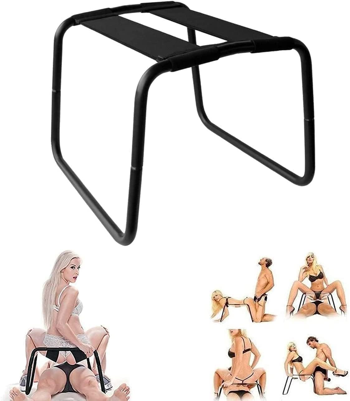 Sex Chair Sex Furniture for Women Assist Chair Portable Couples Mount Stool Folding Position Elastic Furniture for Bedroom Bathroom Bear Weight up to 300 pounds Sweatshirts LD-102559