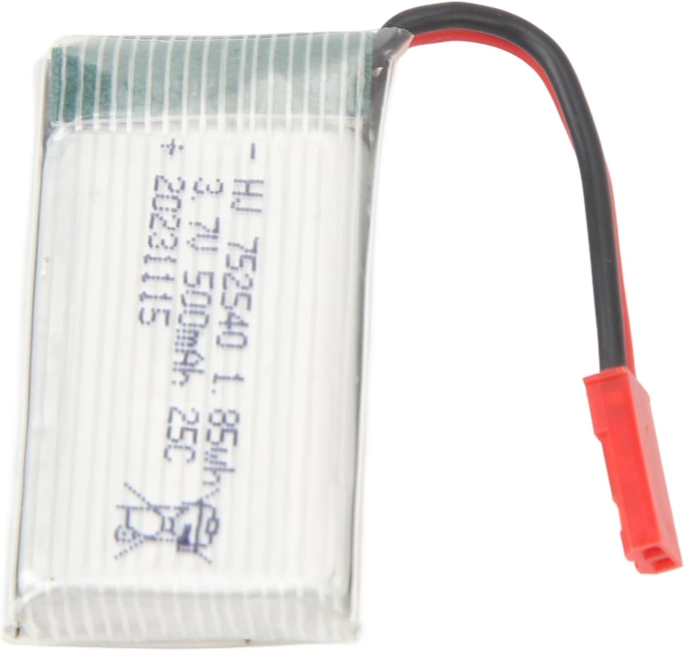 VGEBY RC Drone Battery, 3.7V 500mAh High Rate RC Helicopter Lithium Battery with JST Red Plug Chargers for X5C Remote & App Controlled Vehicle Parts