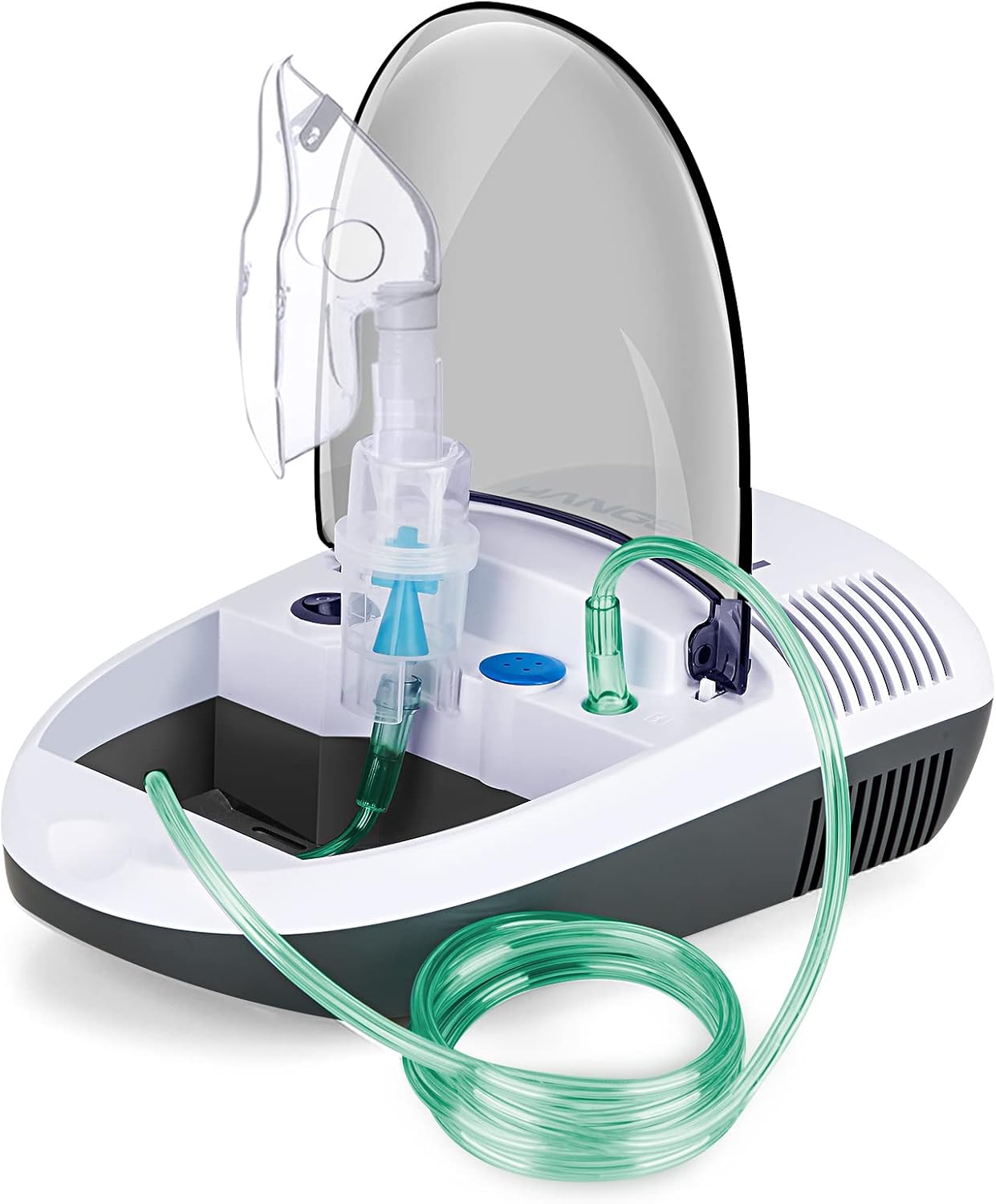 Hangsun Nebuliser Machine for Adults and Kids Compressor Nebulizer Compact Inhaler CN680 with Portable Design and Built-in Storage Box for Home Use