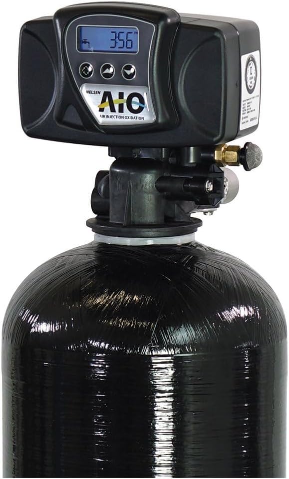 AIS10-25SXT Air Injection Iron, Sulfur, and Manganese Removal Oxidizing Water Filter for Whole House Water Filtration Fleck 5600SXT AIO by Oceanic Water Systems