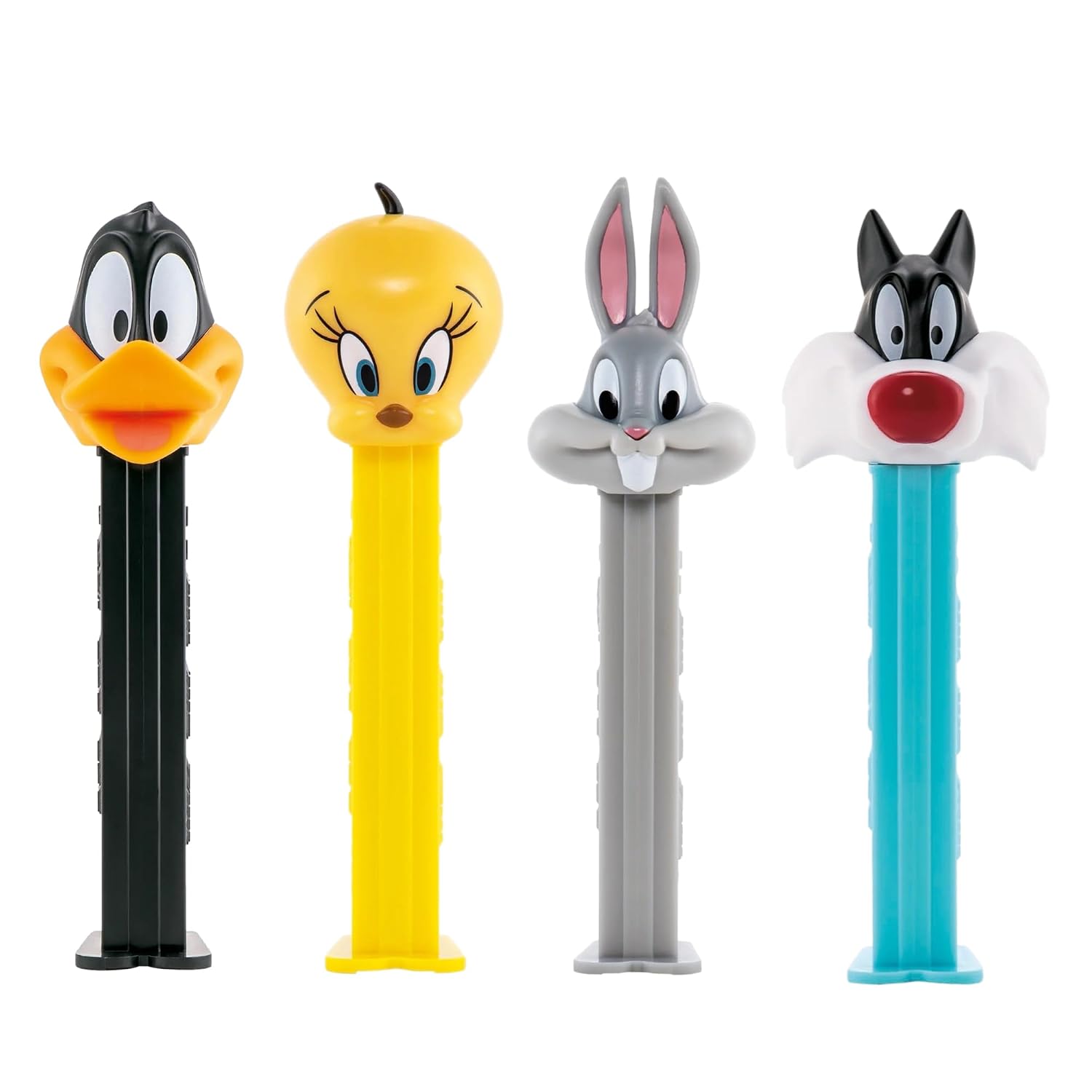 PEZ Looney Tunes Candy Dispenser Gift Set - Bugs Bunny, Tweety Bird, Sylvester, and Daffy Duck PEZ Dispensers - Looney Toons Dispensers With Candy Refills