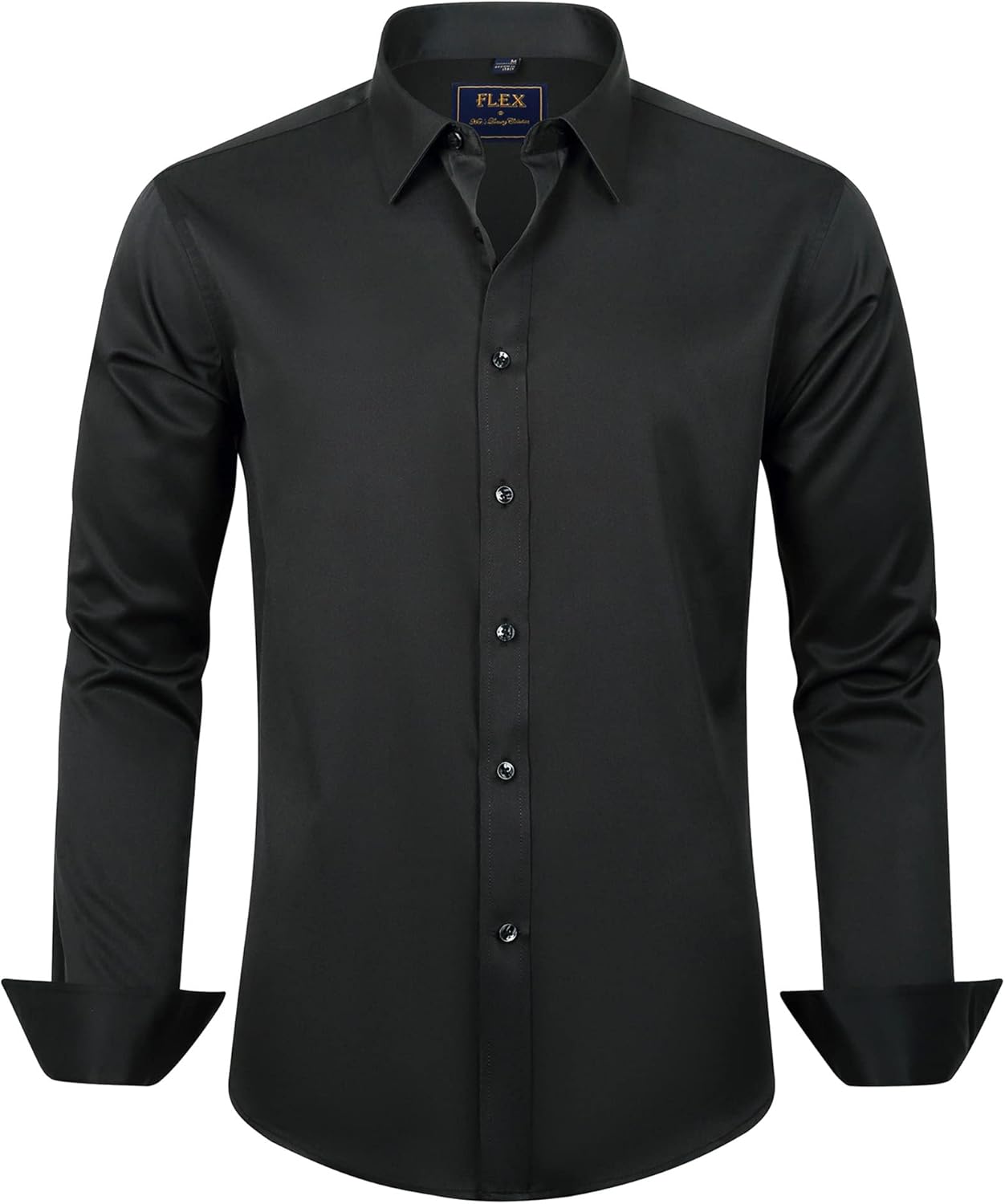 J.VER Men's Long Sleeve Stretch Dress Shirt Non Iron Casual Business Formal Shirts S-6XL