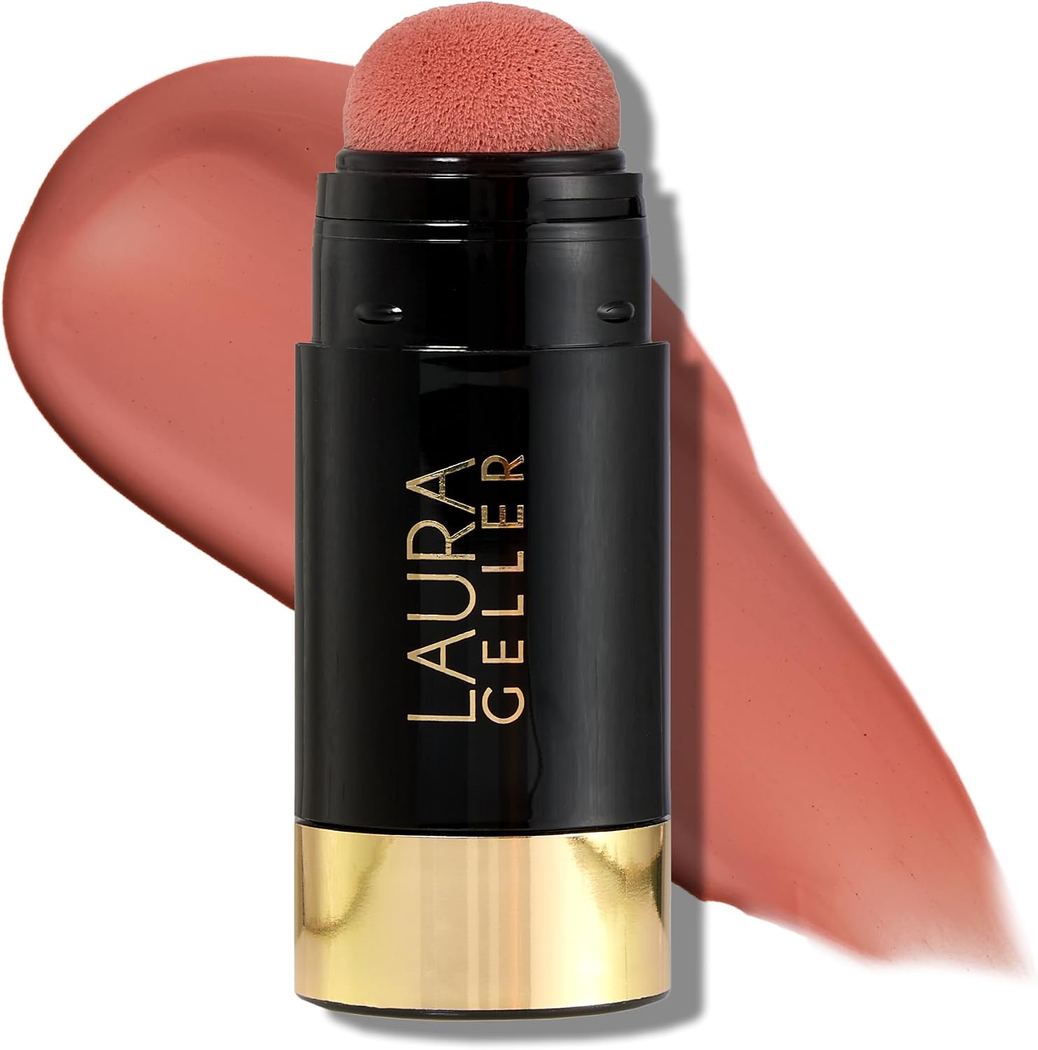 LAURA GELLER NEW YORK Serum Blush Tint (Refreshing Rose) - Hydrating, Long-Lasting Liquid Blush with Hyaluronic Acid for Plump, Rejuvenated Cheeks and a Natural Finish