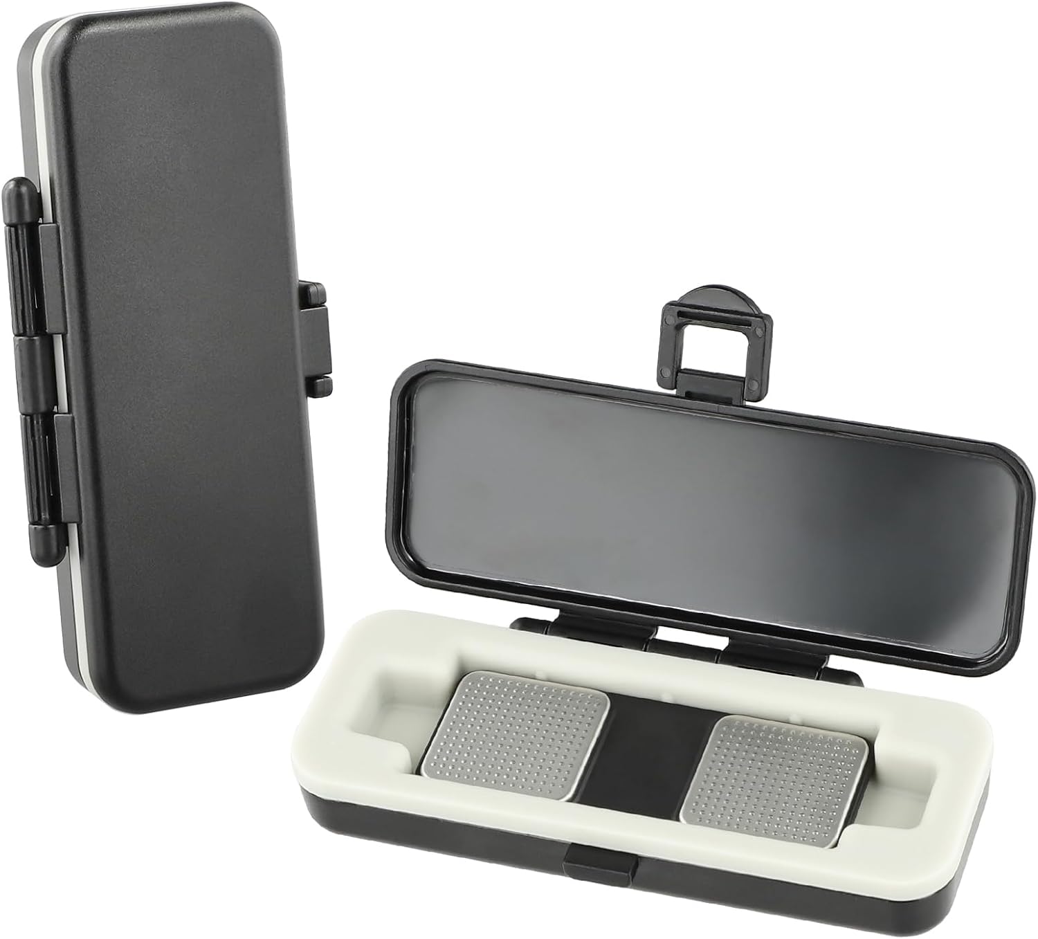 Protective Case Compatible with KardiaMobile 1L EKG Heart Monitor, with Silicone Pad, Travel Portable Cover (Case Only) Black