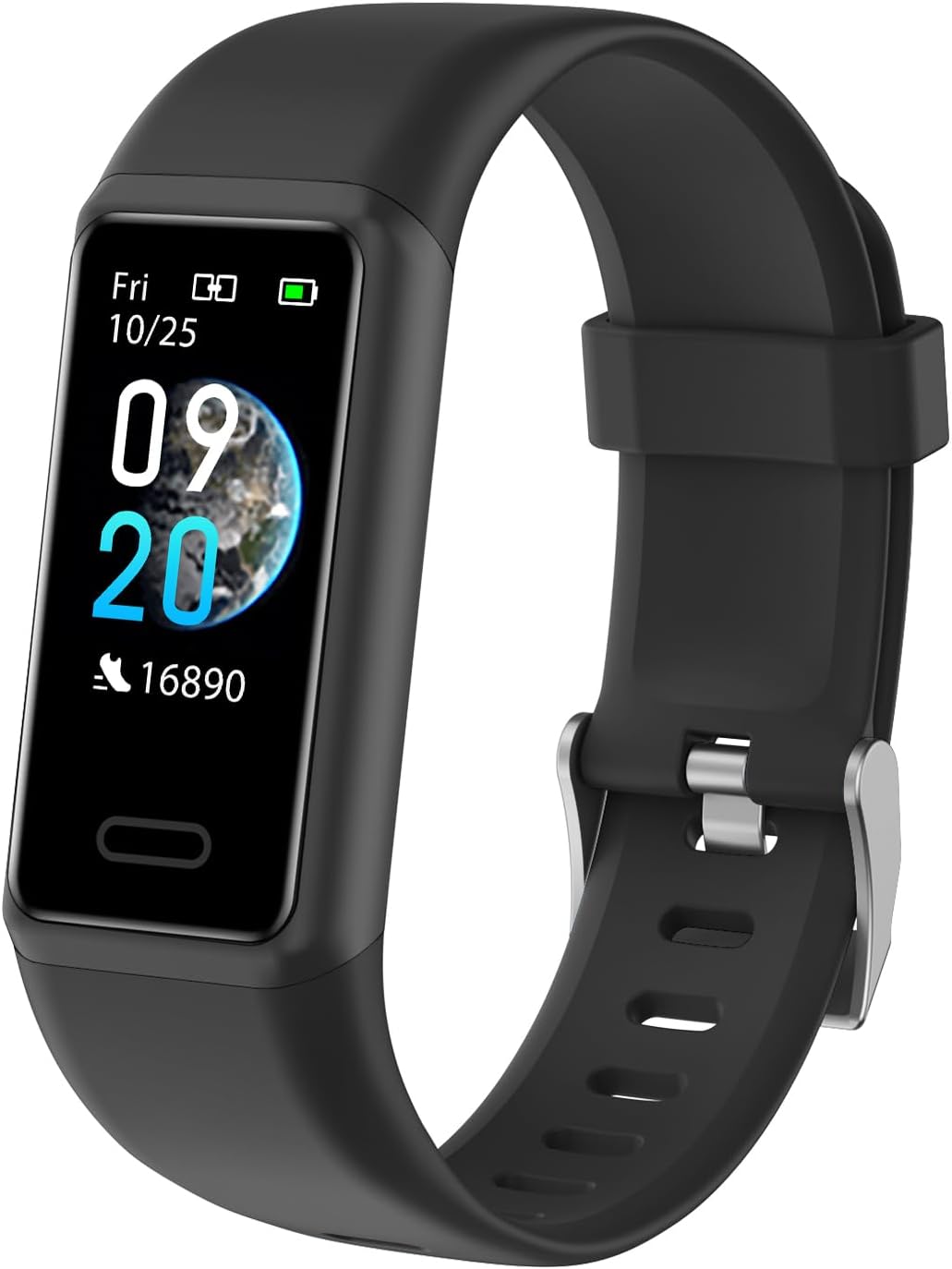 Cloudpoem Fitness Tracker with Heart Rate Tracker Sleep Tracking Step/Calories Counter,IP68 Waterproof Fitness Watch with Pedometer for Women Men,SMS/SNS/Call Notification for Android iOS Smartphones