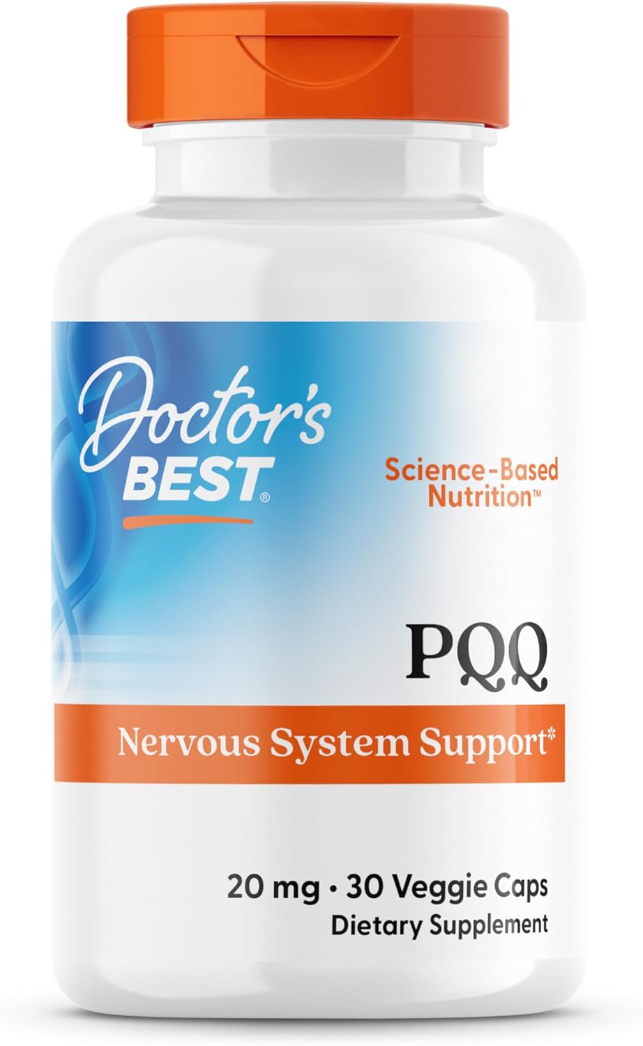 Doctors Best PQQ with BioPQQ, Nervous System Support, Non-GMO, Gluten Free, Soy Free, Vegan 30 Veggie Caps