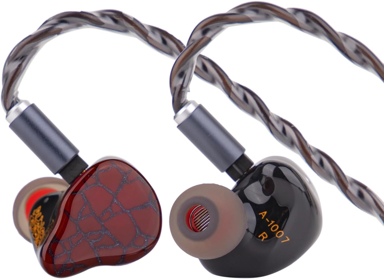Linsoul Punch Audio Martilo In Ear Headphones Monitor, 1 Planar + 2BA + 2DD Hybrid Driver Basshead IEM Wired Earphones, HiFi Earbuds, with Precision Detail for EDM Hip-Hop Monitoring