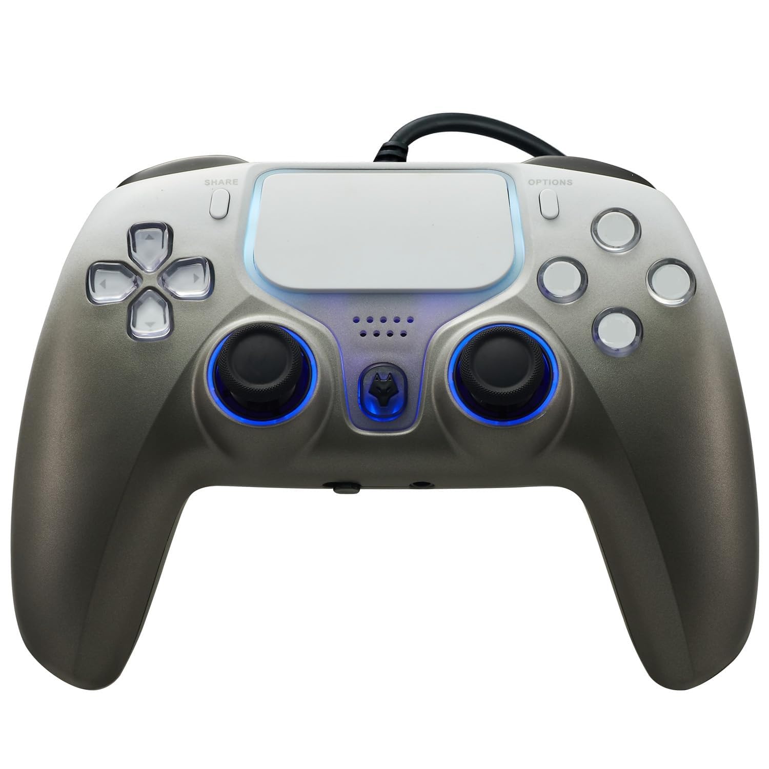 NBCP PS5 Wired Controller with Turbo, Hall Effect Triggers, Dual Vibration, 3.5mm Audio Jack Gamepad for PS5/PS4/PC/Steam Gaming