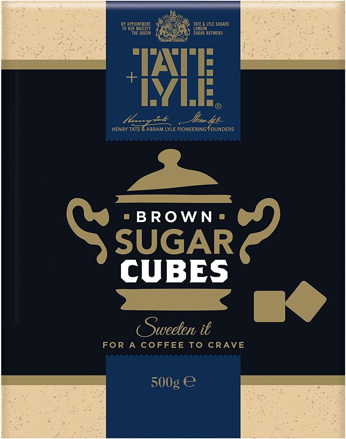 Bakers Street | Tate & Lyle Brown | Demerara | Sugar Cubes | (500g) | Fairtrade Standards