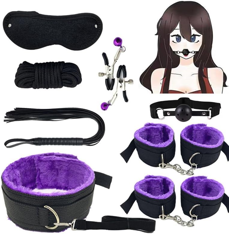 Bed Bondage Restraint Kit for Couples Under King Bed Straps Restraints for Adult Couples Queen Size Bed Adjustable Leg Spreader Bar Adult Play Bed Ties Restraints Sex Set Handcuff Toys Women Sweater