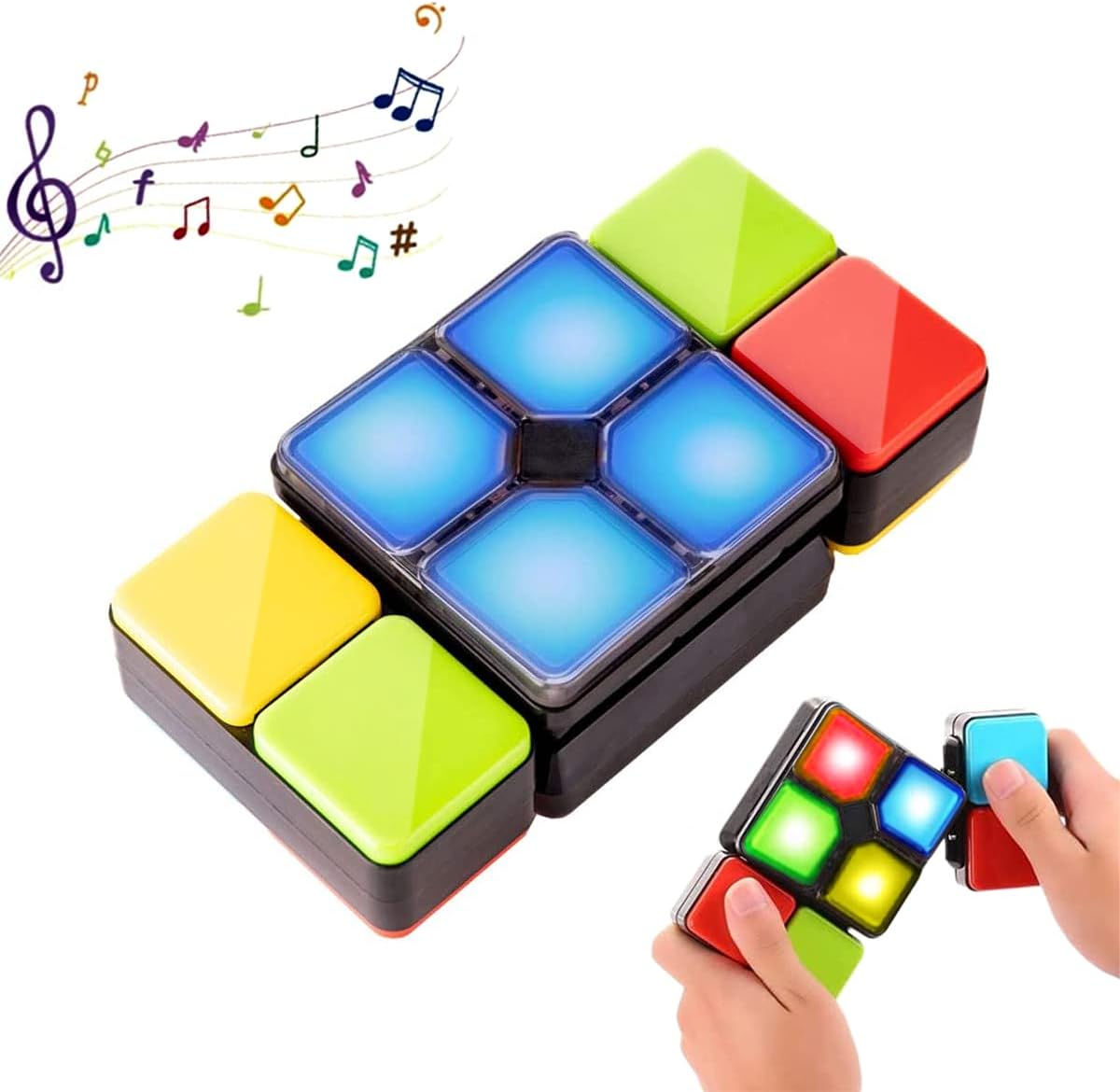 Pup Go Electronic Music Magic Cube Puzzle Game, Fun Educational Toy for Kids Teens & Adults, Perfect Christmas and Birthday Gift Boys and Girls Age 6+, Travel Friendly Novelty Entertainment Toy