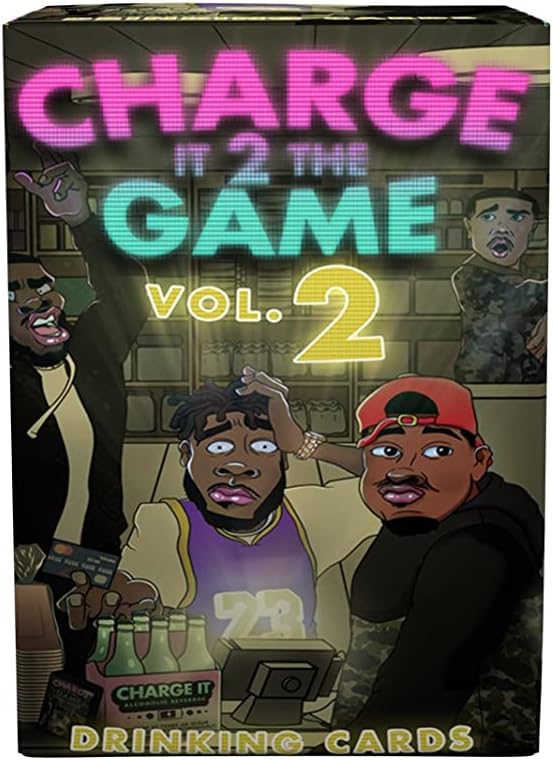 Charge It 2 The Game Drinking Cards - Vol 2 – Fun Adult Drinking Games for Game Night & Parties - 21st Birthday Gift & Bachelorette Party Games 90 Cards That Will Get You Drunk