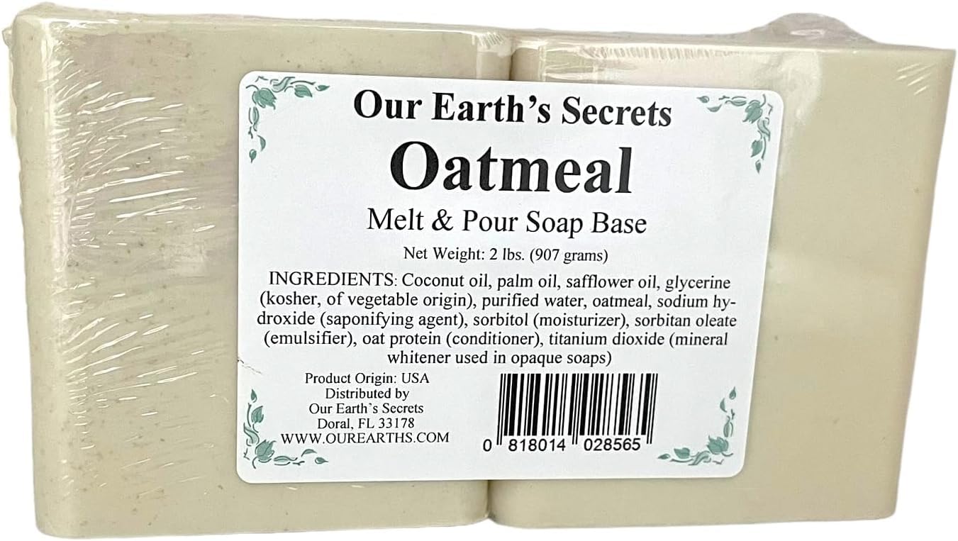 Our Earth's Secrets - Oatmeal 2 Lbs Melt and Pour Soap Base