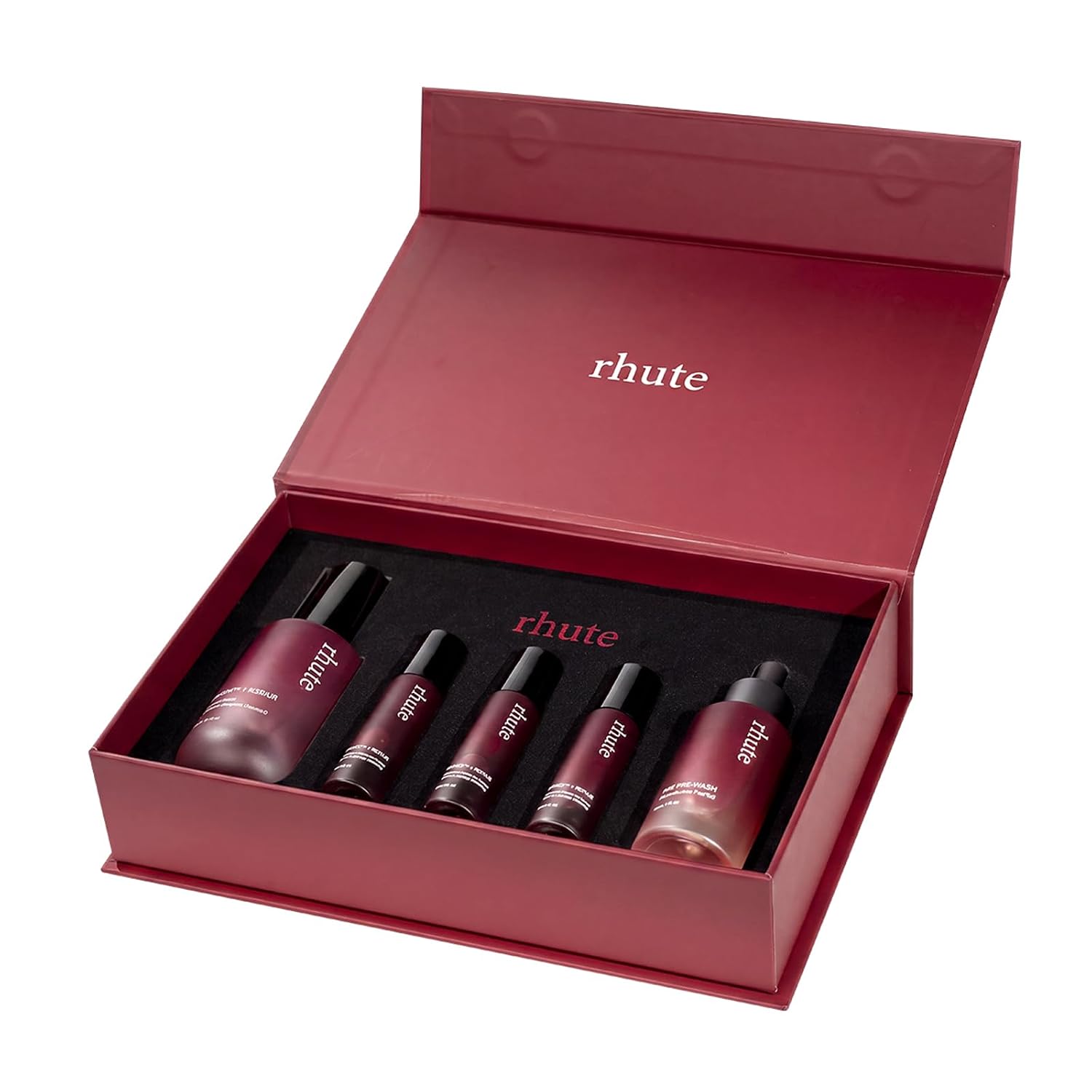 Rhute Hair Serum Set, 3-Piece Scalp & Hair Care Bundle with Pre-Wash Hair Oil, Roller-Ball Scalp Serum & Density Repair Serum for Fuller, Thicker & Shinier-Looking Hair