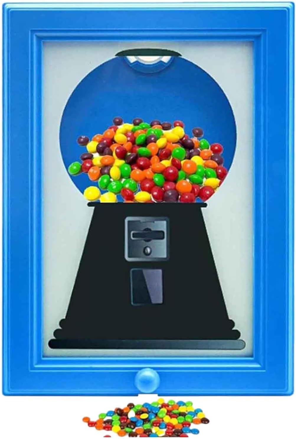 Candy Dispenser Picture Frame, Wall Mounted Gumball Vending Machine, Funny Sweet Dispenser Machines Photo Frame, Novelty Sweet Candy Dispensers Vending Machine Mini, for Home Wall Decor