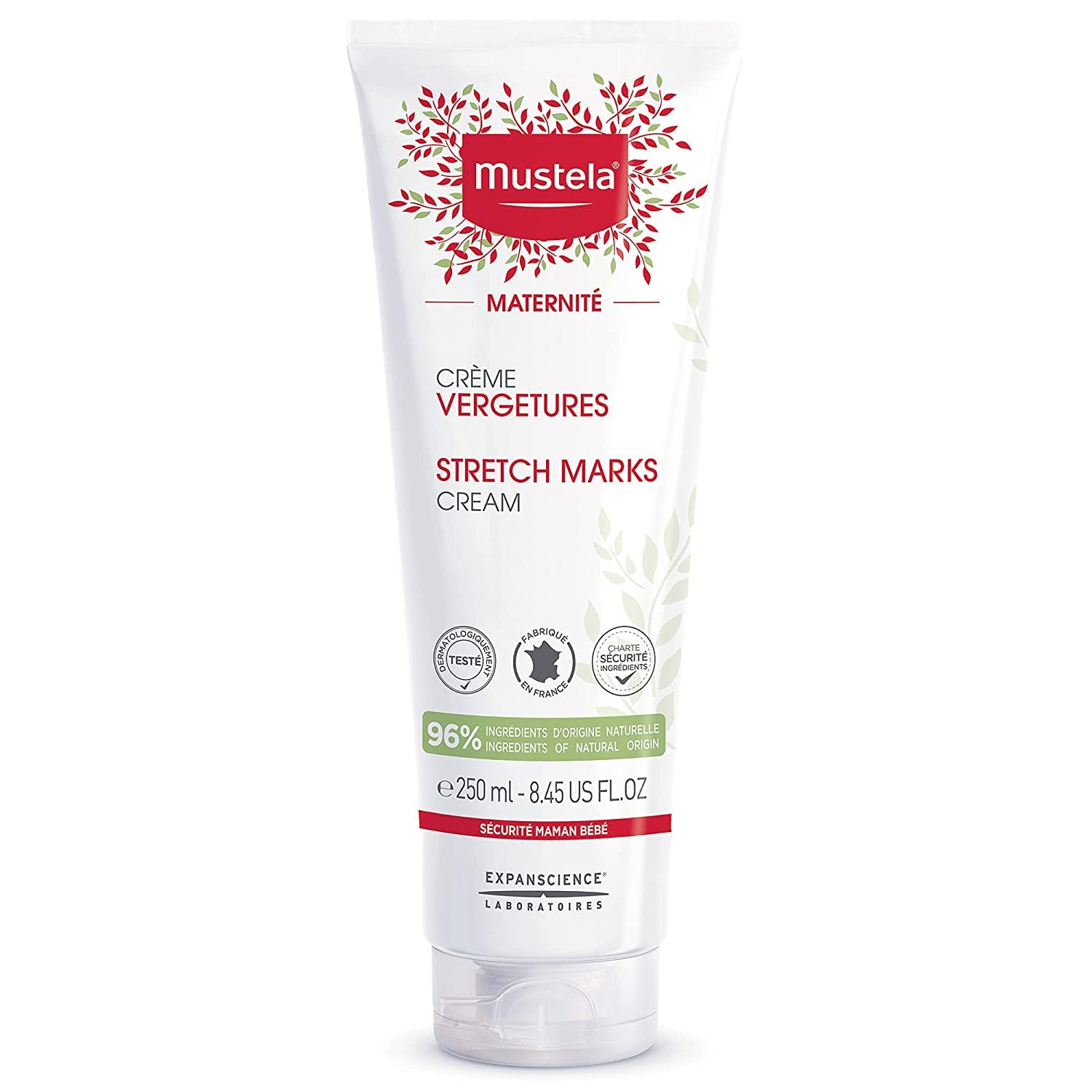 Mustela Maternity Stretch Marks Cream for Pregnancy - Natural Skincare Massage Moisturizer with Natural Avocado, Maracuja & Shea Butter - Lightly Fragranced or Fragrance Free - Various Sizes