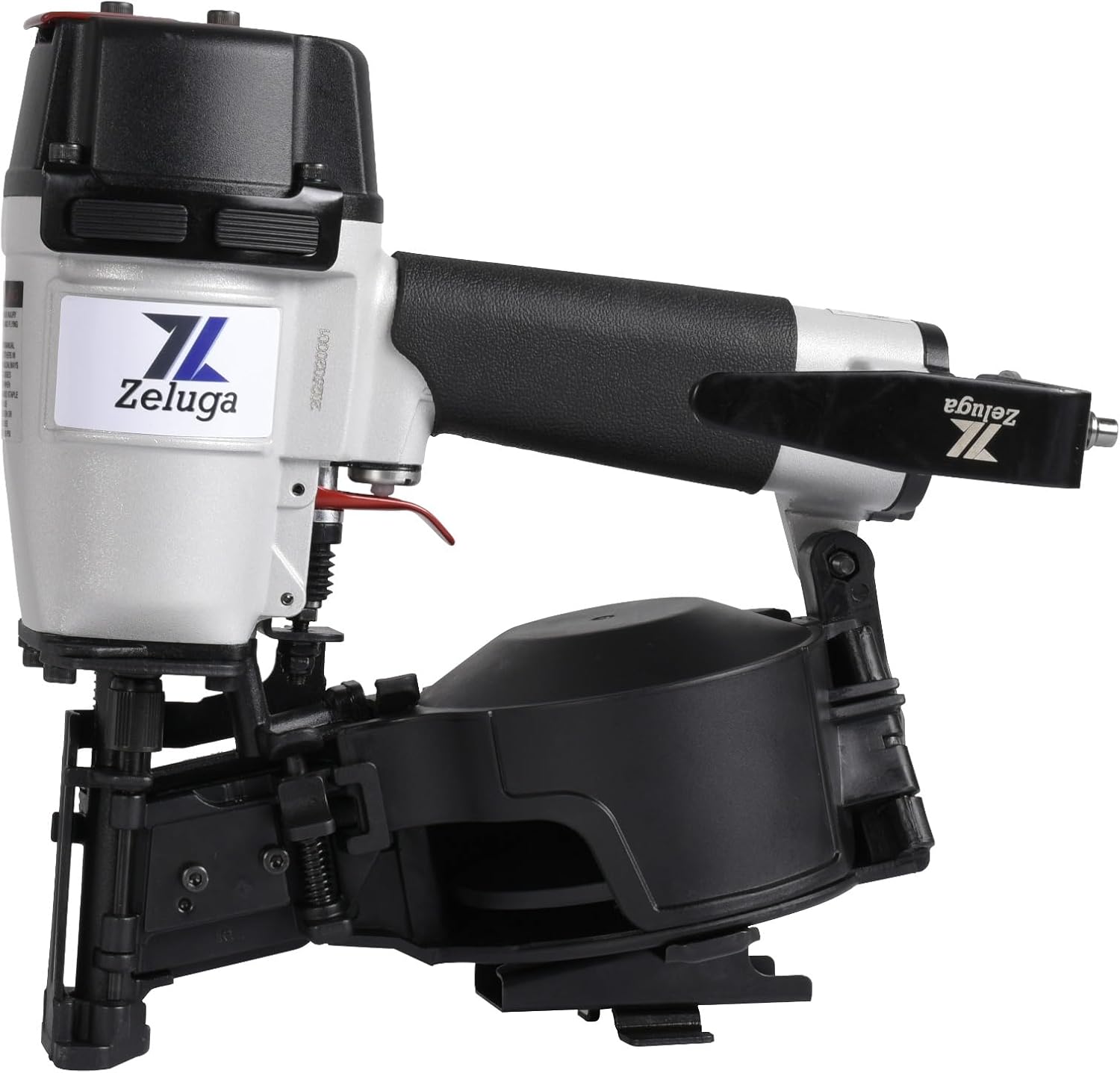 28-145 Pneumatic 15 Degree Coil Roofing Nailer with 120 PCS Load Capacity Coil Nailer Kit with Eye Protection and Repair Kit