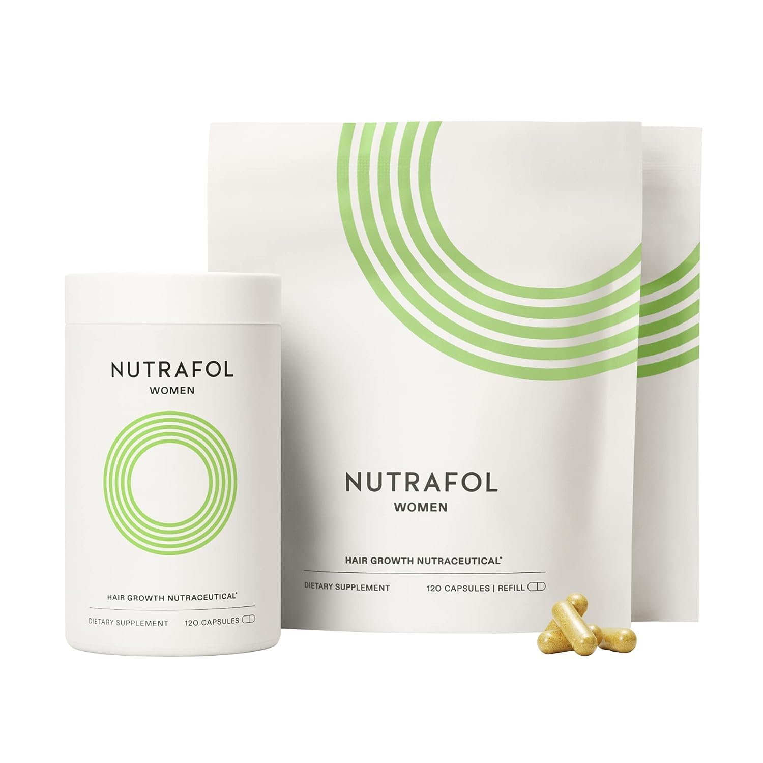Nutrafol Women's Hair Growth Supplements, For Women 18-44 Years Old, Clinically Proven for Visibly Thicker and Stronger Hair, Dermatologist Recommended - 3 Month Supply, Pack of 3