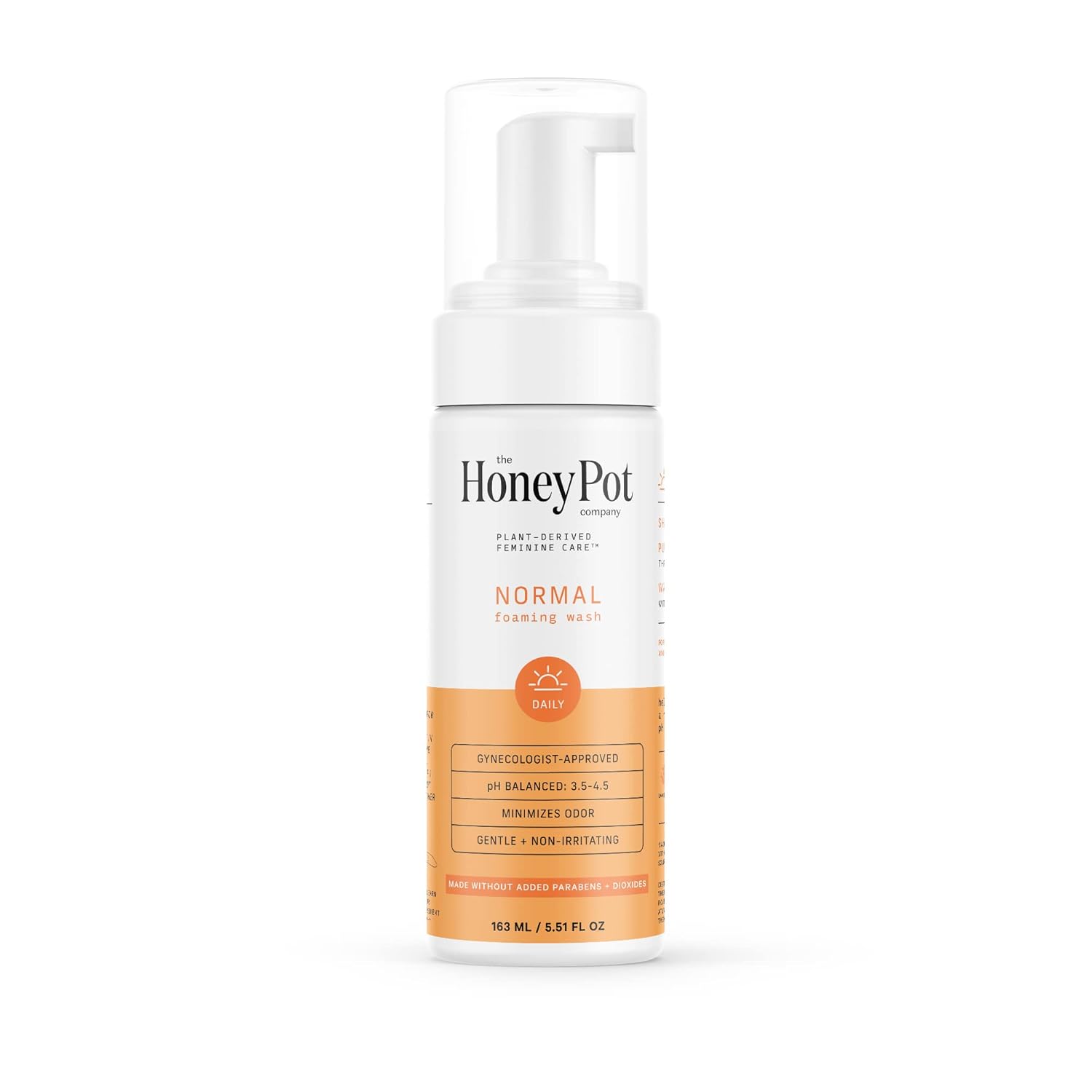 The Honey Pot Company - Feminine Wash - Herbal Infused - Sensitive Skin Types - PH Balanced Plant Based Hygiene Products - Normal - 5.51 Fluid Oz.