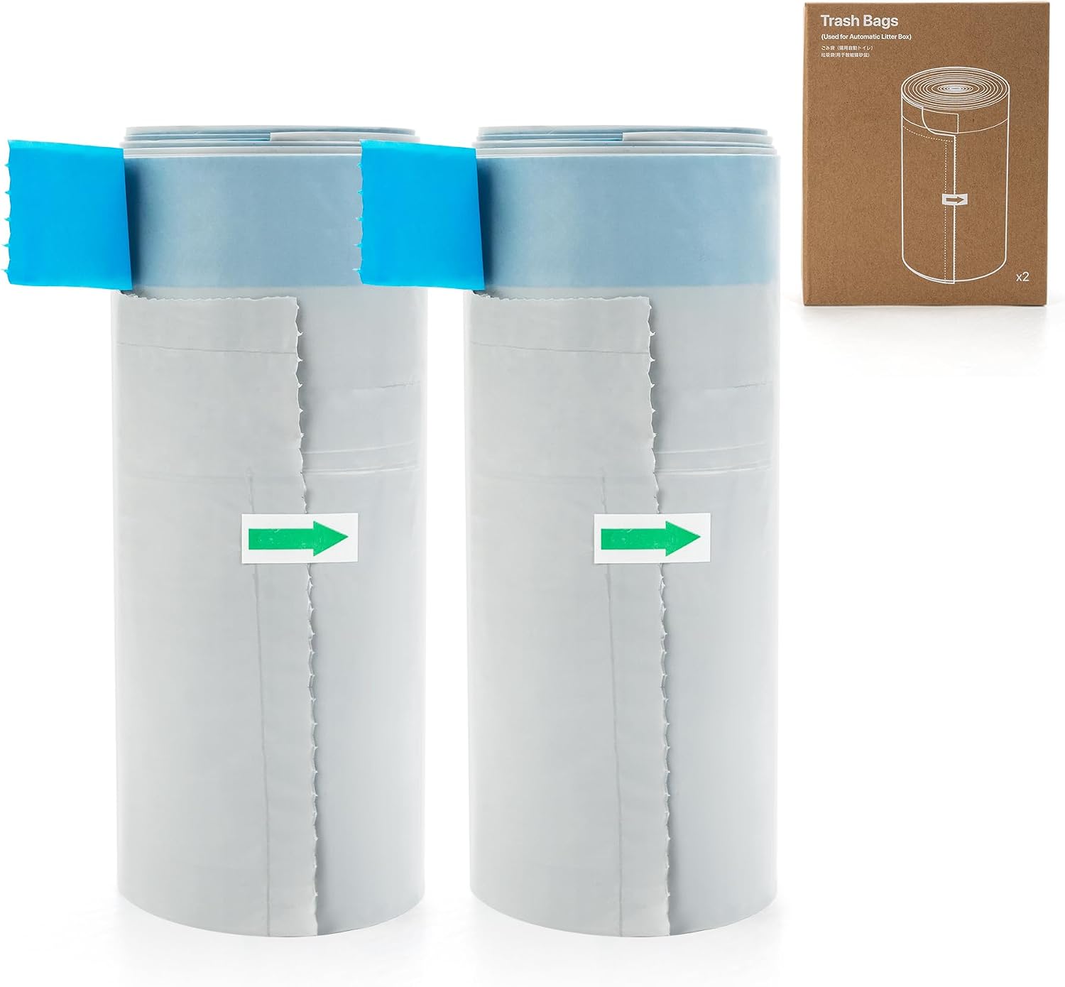 Neakasa Litter Waste Bags for M1 Litter Box Series, 2 Rolls