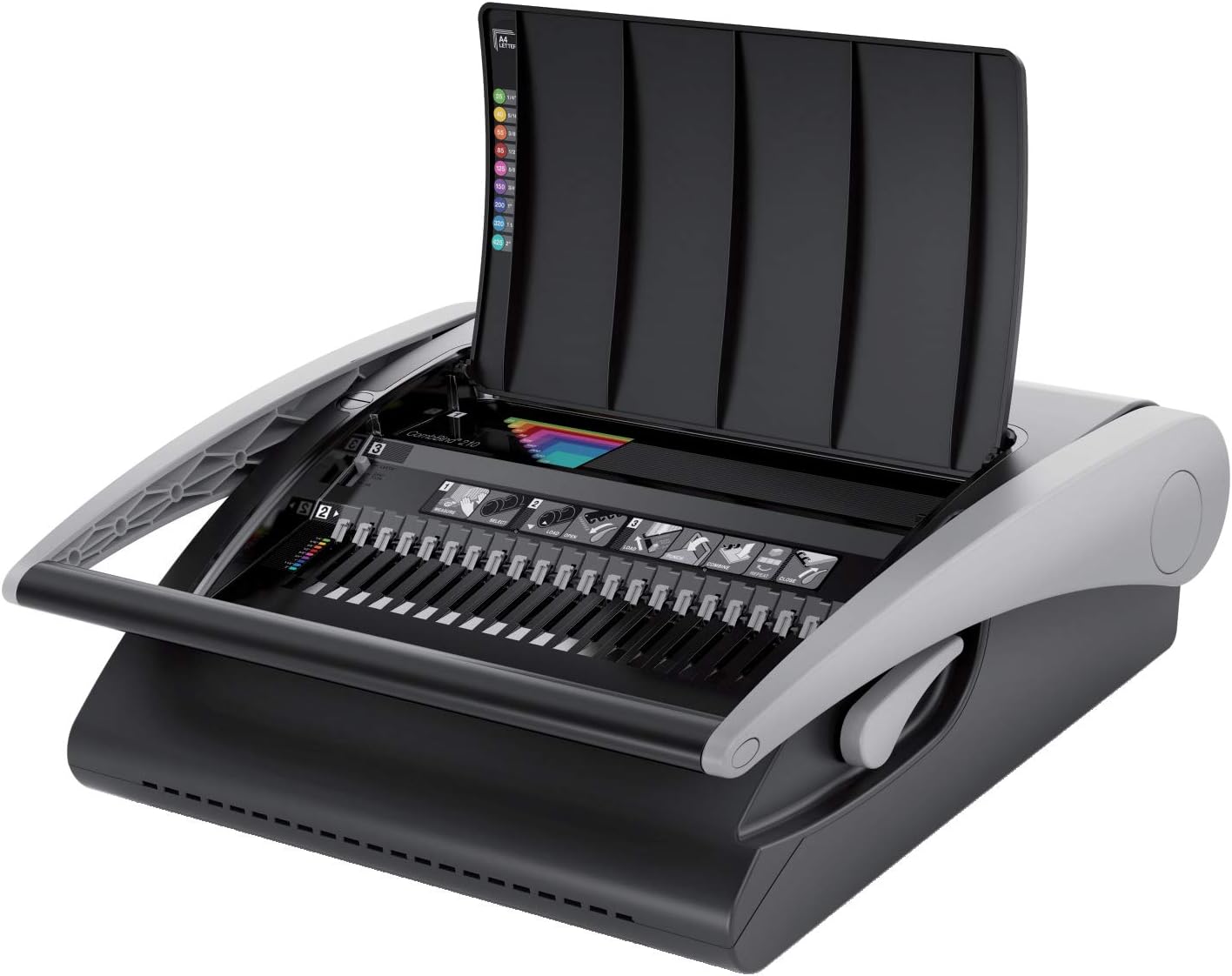GBC CombBind C210 Binding Machine, 25 Sheet Punching Capacity, 450 Sheet Binding Capacity, A3, A4 and A5, Black, 4401846